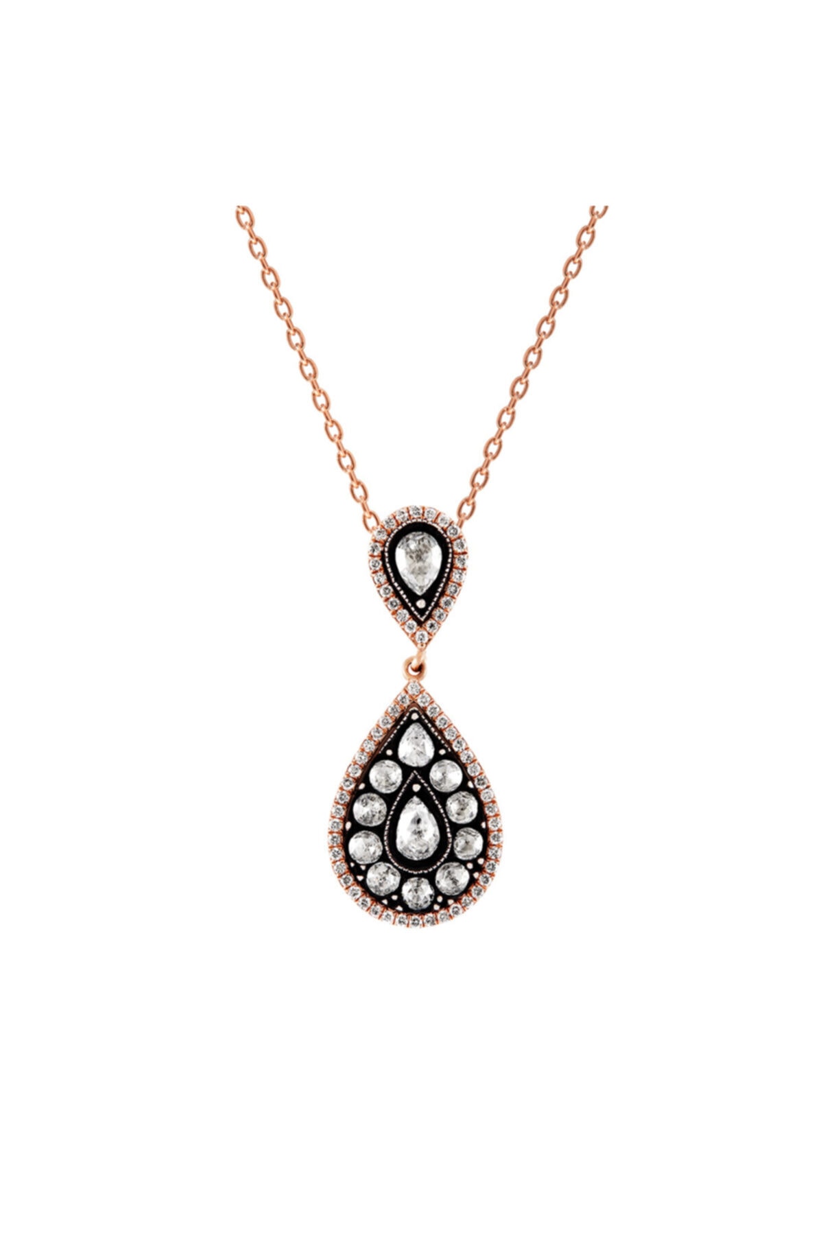 Clavis Jewelry Damla Kesim Elmas ve Pırlanta Taşlı Kolye (ekl1573)