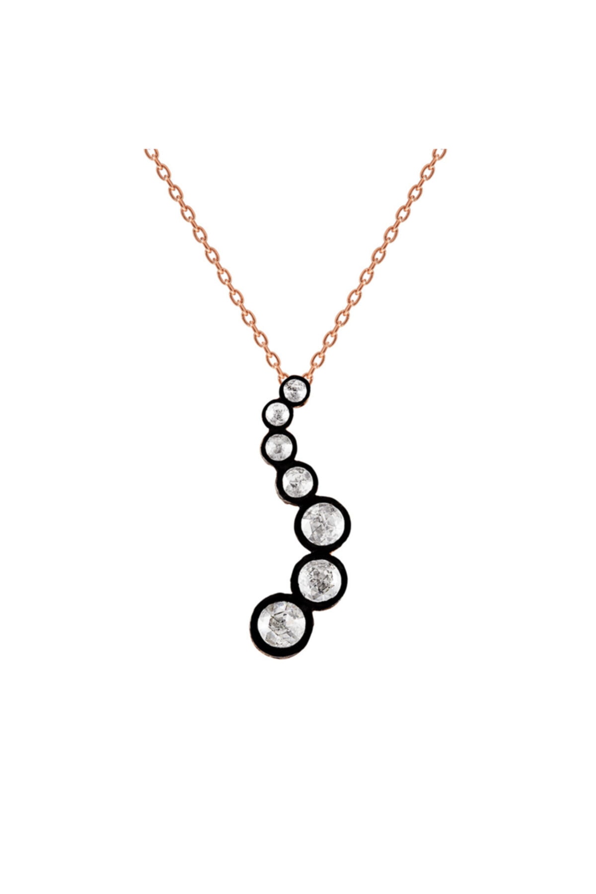 Clavis Jewelry Elmas Taşlı Su Yolu Kolye (ekl1487)