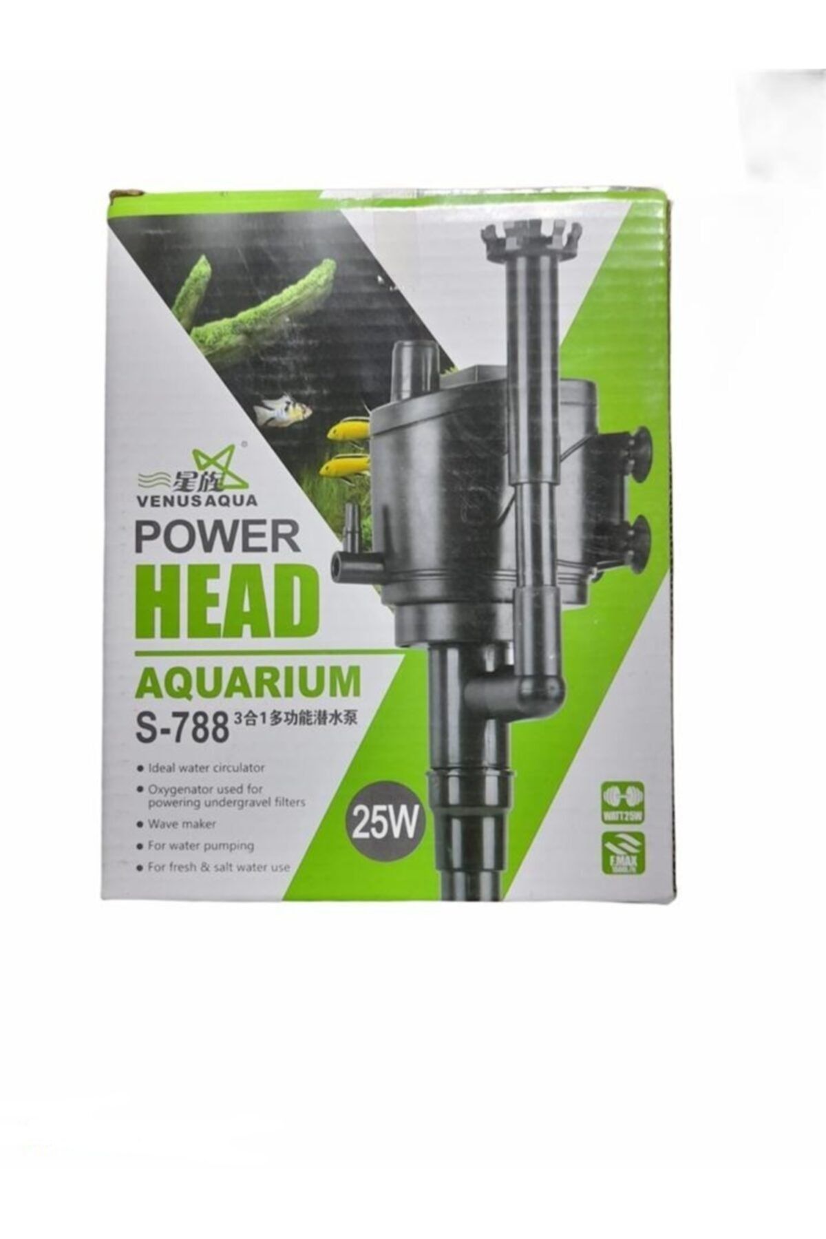 Venusaqua S-788 Akvaryum Yedek Akvaryum Filtresi 1500l/h 25w