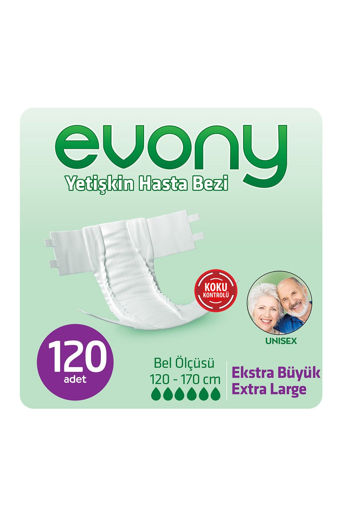 Evony Yetişkin Hasta Bezi Extra Large 120 Adet