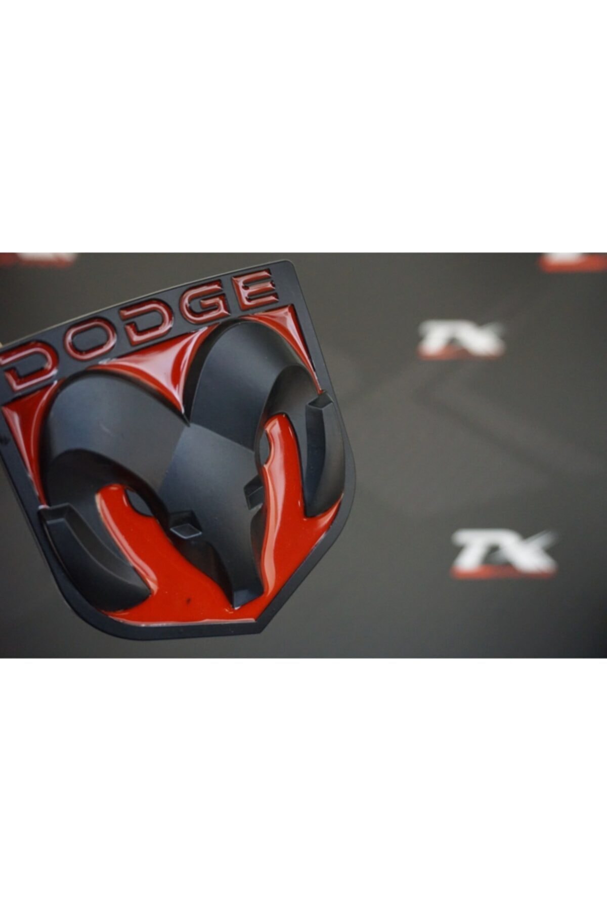 DODGE Ram Charger Challenger Srt Koç Boynuzu Krom Metal 3m Logo Amblem