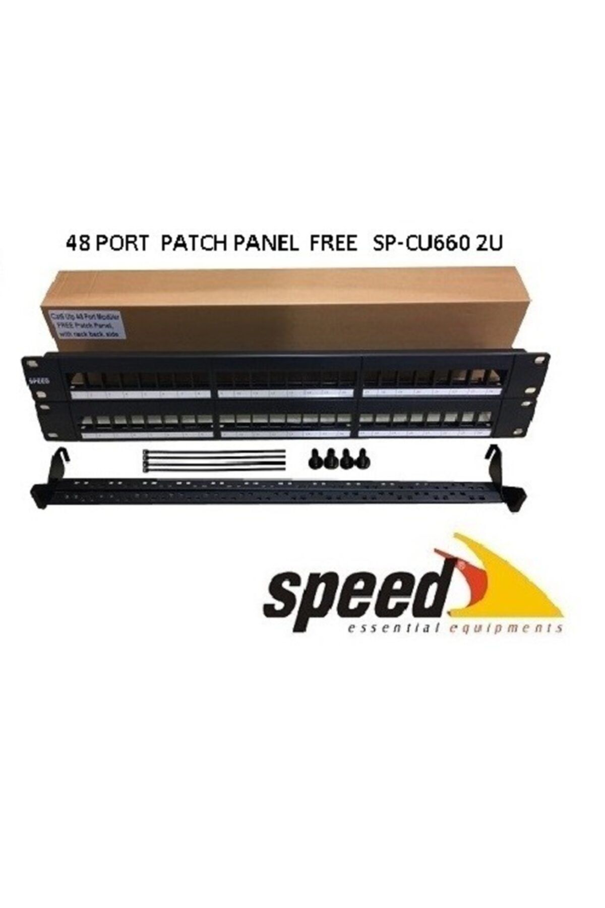 SPEED 2u 48port Cat6 Utp Modüler Boş Patch Panel Sp-cu660