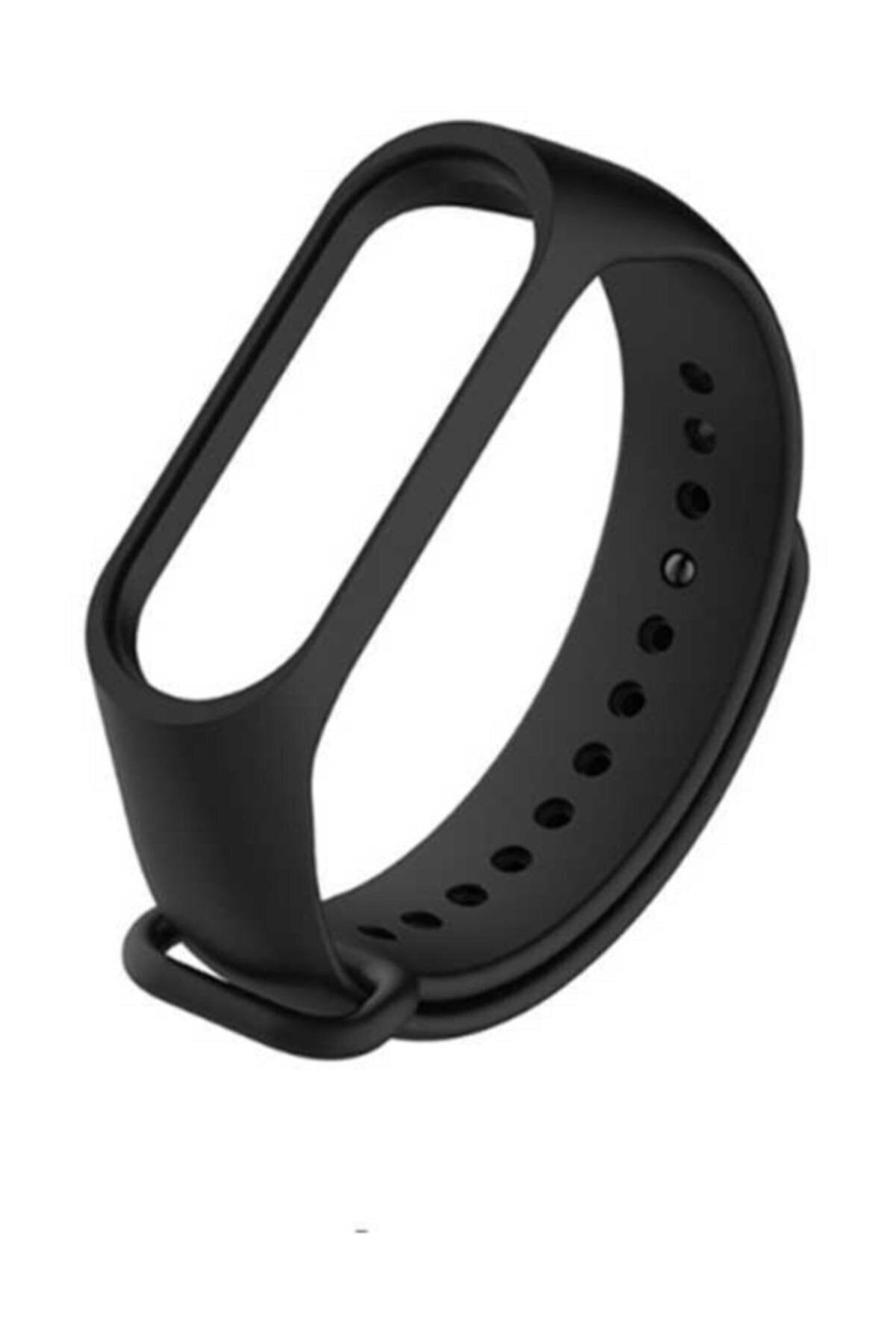 Kılıfreyonum Siyah Xiaomi Mi Band 3 / Mi Band 4 Silikon Kordon
