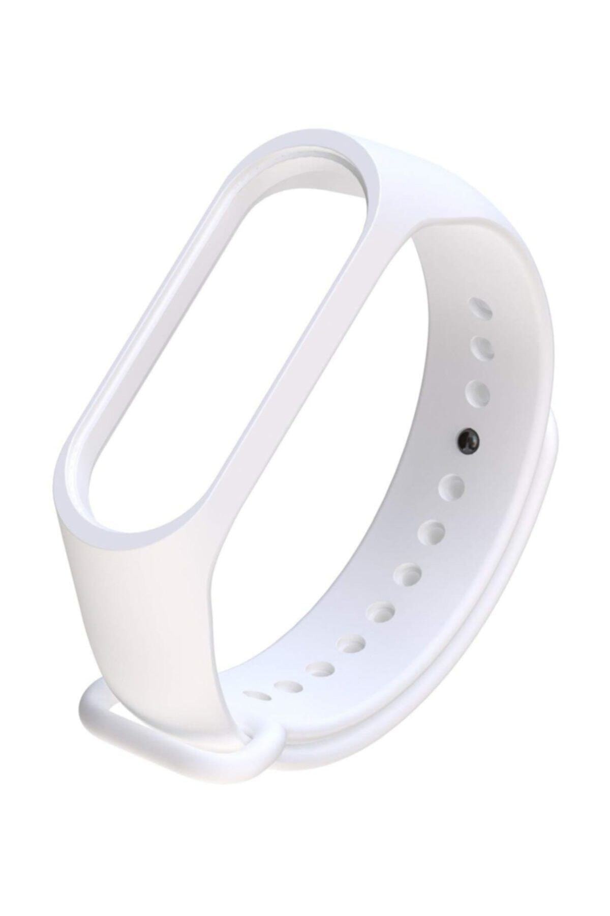 Kılıfreyonum Beyaz Xiaomi Mi Band 3 / Mi Band 4 Silikon Kordon
