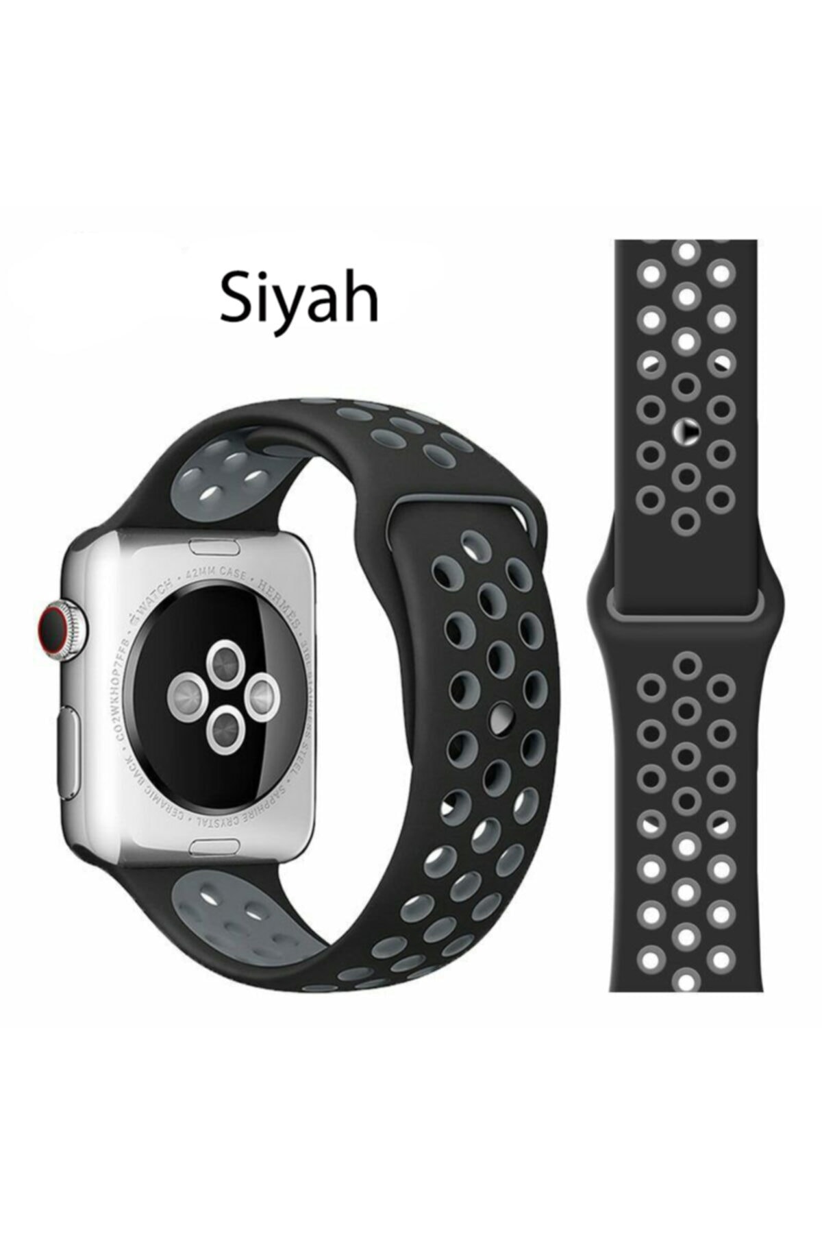 Techmaster Apple Watch 1 2 3 4 5 6 7 38mm 40mm 41mm Spor Silikon Tme Kordon