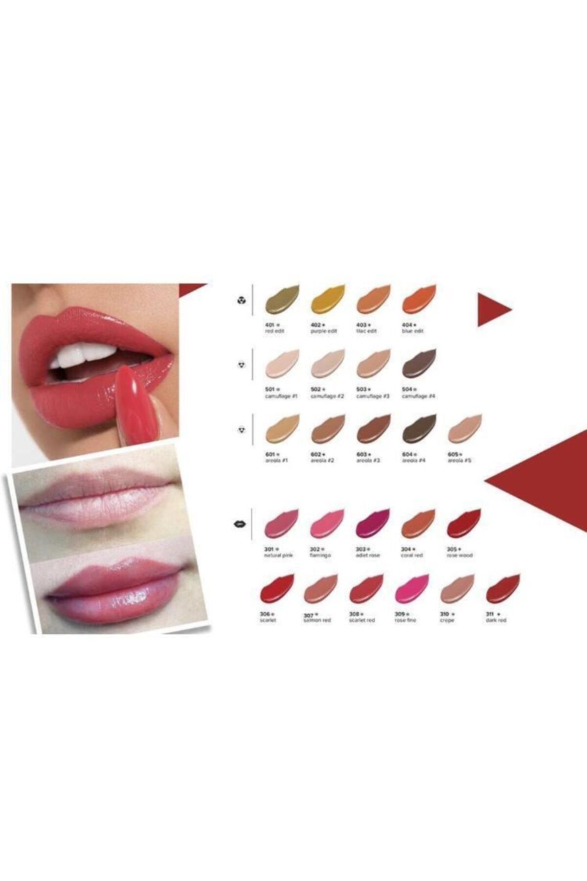 NEF Vogue Kalıcı Makyaj Boyası Dark Red 311