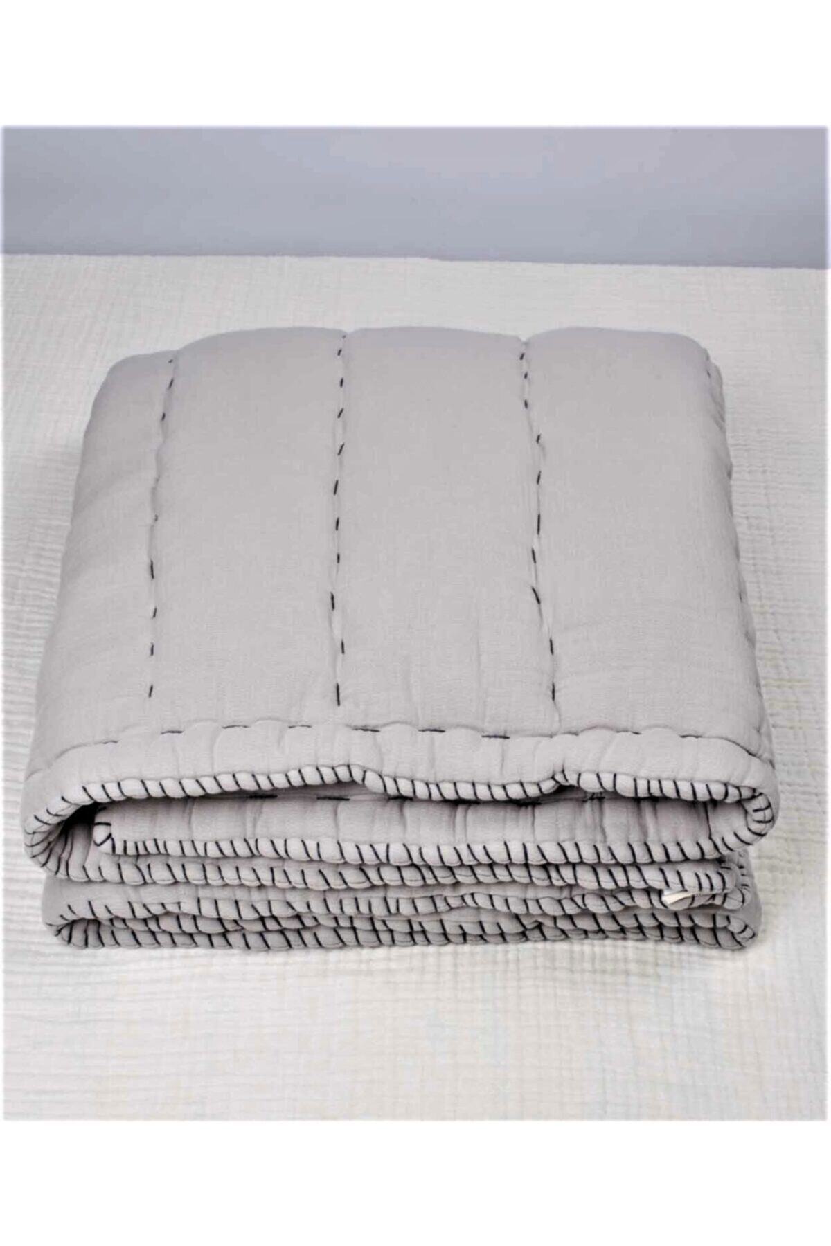 Cigit Müslin El Işi Overloklu Yorgan 100x120 cm