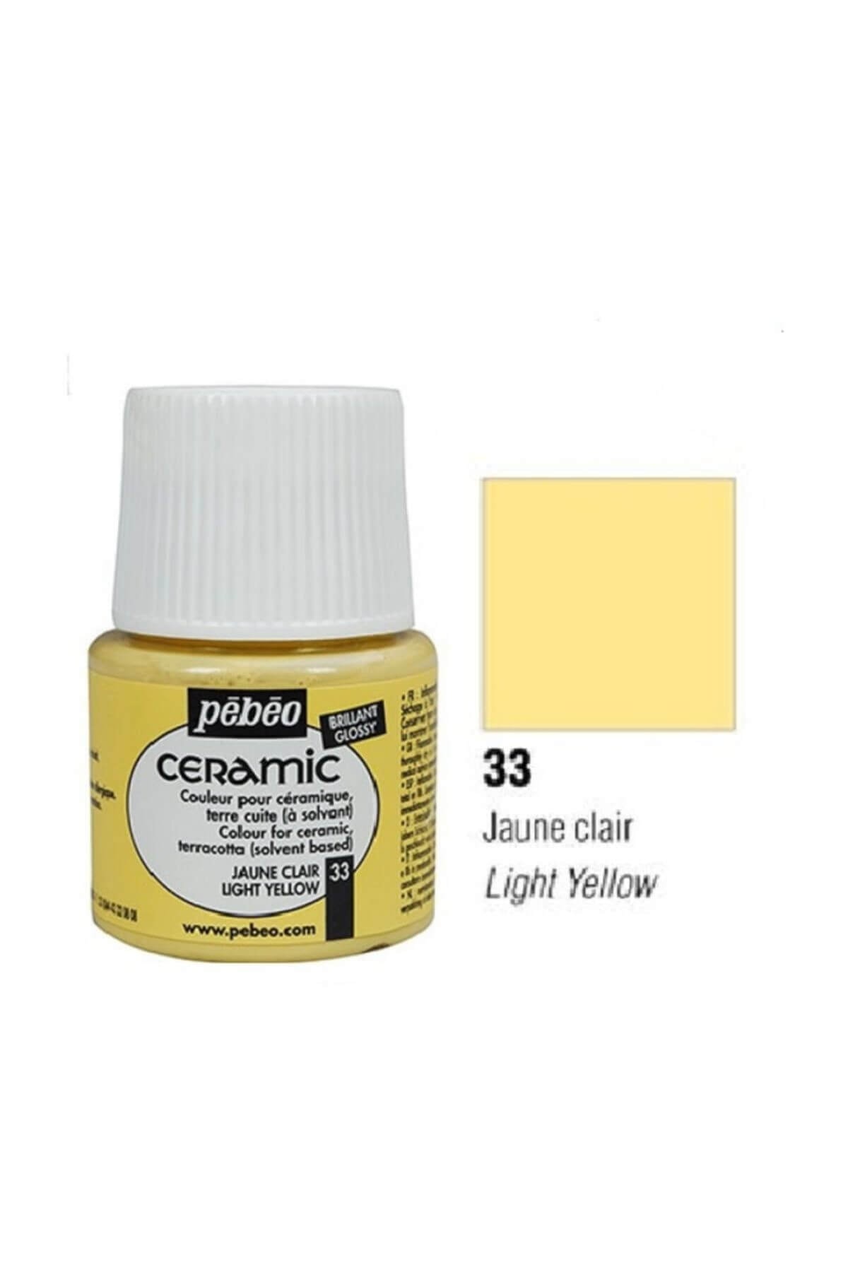 Pebeo Seramik Boyası N:33 Light Yellow 45Ml