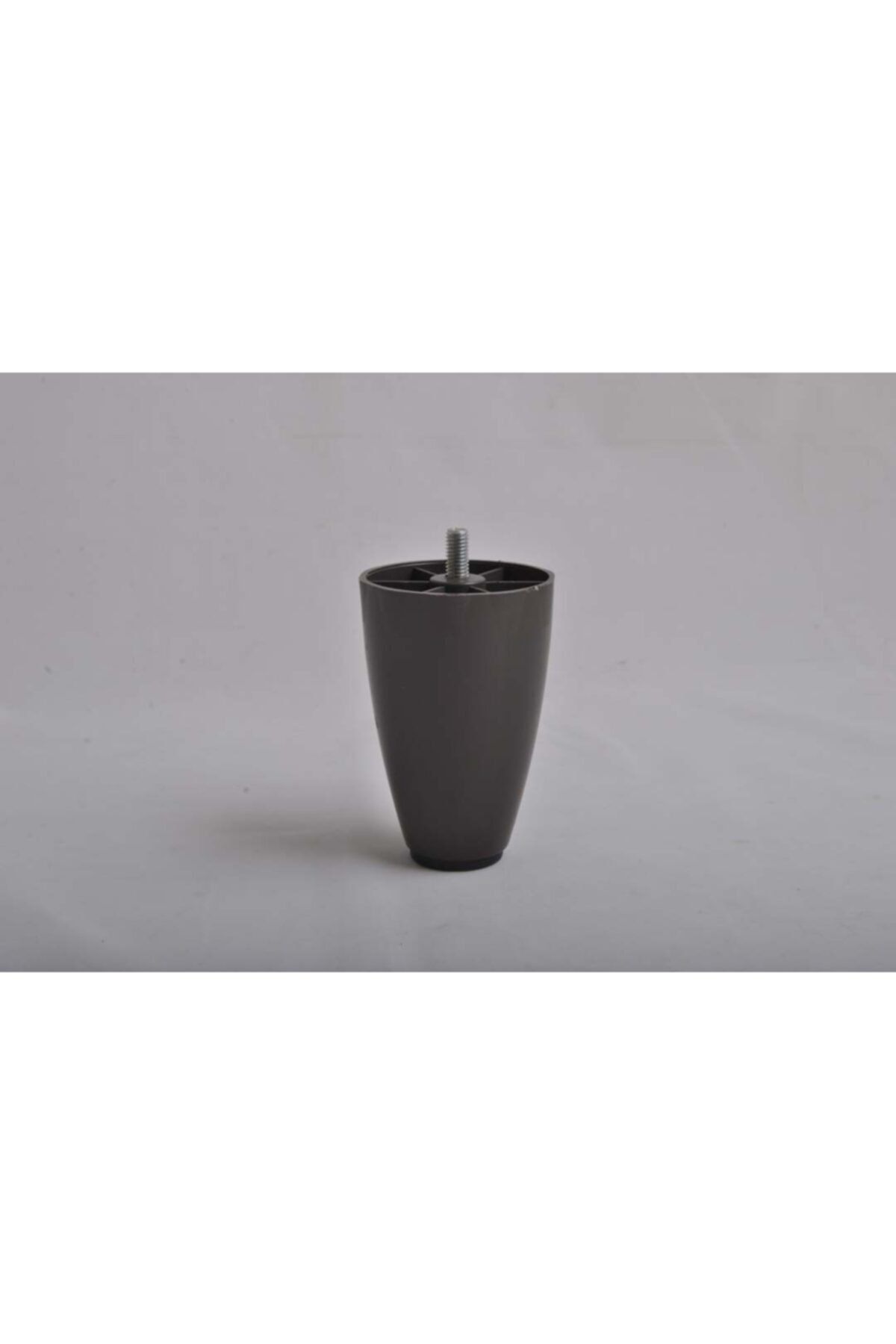 Hobbi 8 Adet 10 Cm Venge Renk - Armut Plastik Baza Ayağı - Koltuk -kanepe Ayağı (Kalın 3/8 Diş)