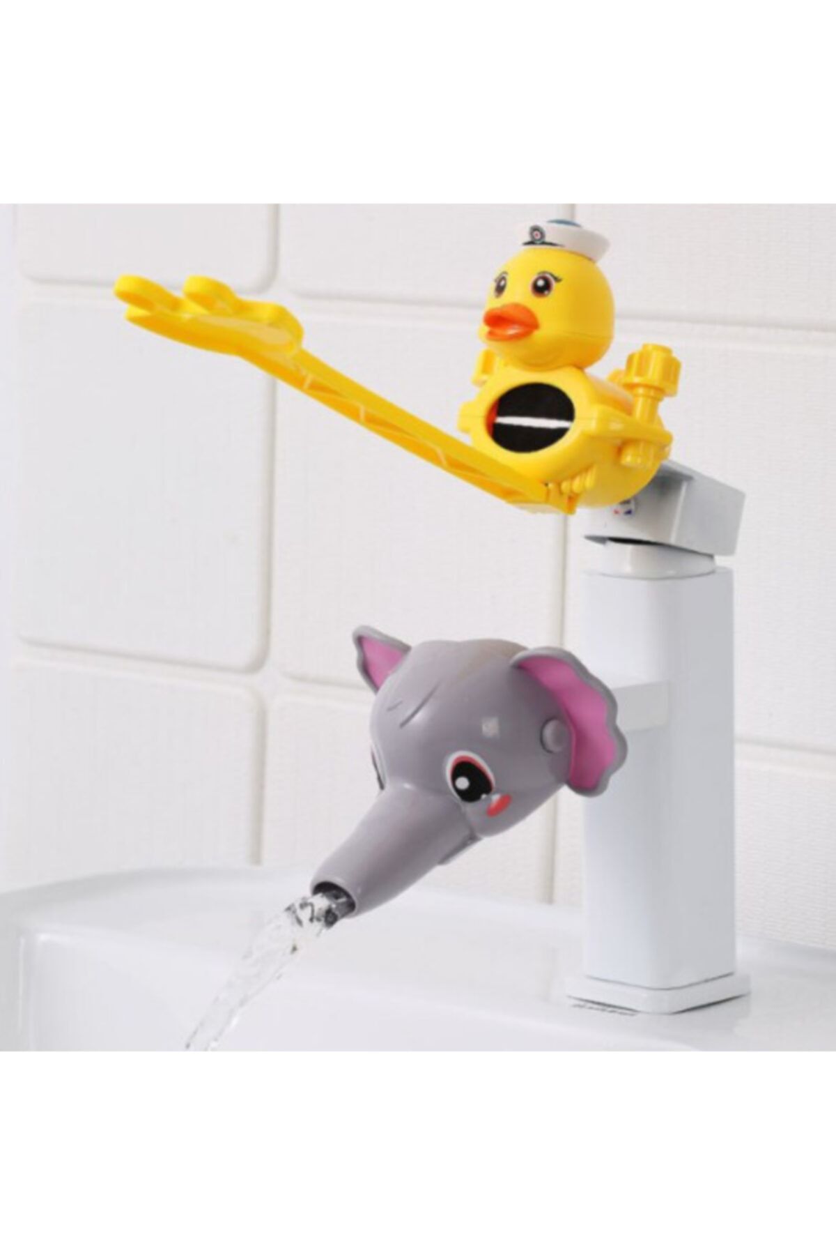 Okyanushop Çocuklar İçin Sevimli Musluk Uzatma Başlığı Kolu Takımı