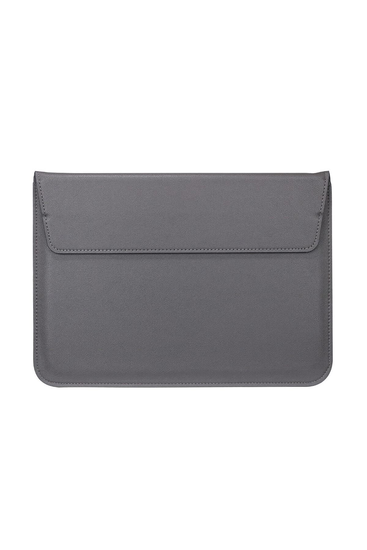 Cork Unisex Gri Vegan Deri Laptop Koruyucu Çanta