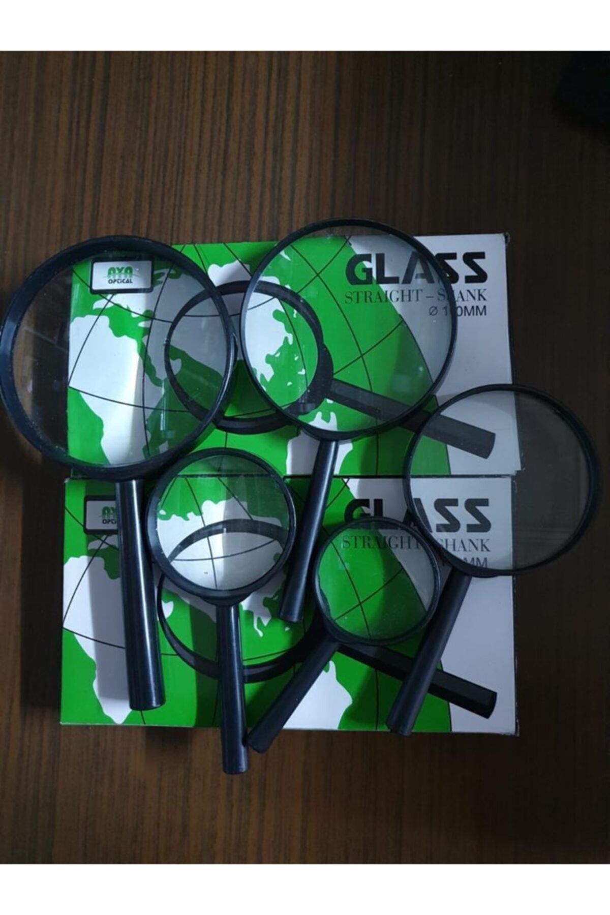 Glass 50 Mm-60 Mm-75 Mm-90 Mm-100 Mm Siyah Plastik Cam Büyüteç