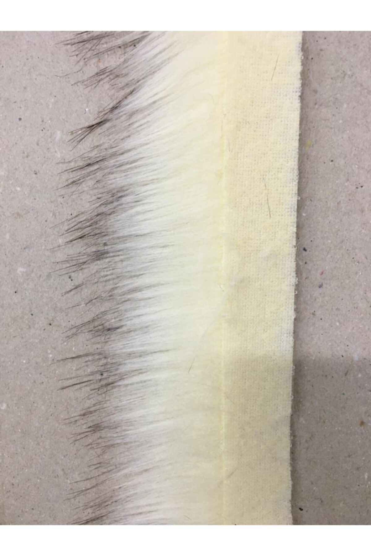 tuhafiyeci Imitasyon Kürk Şerit Krem Rengi