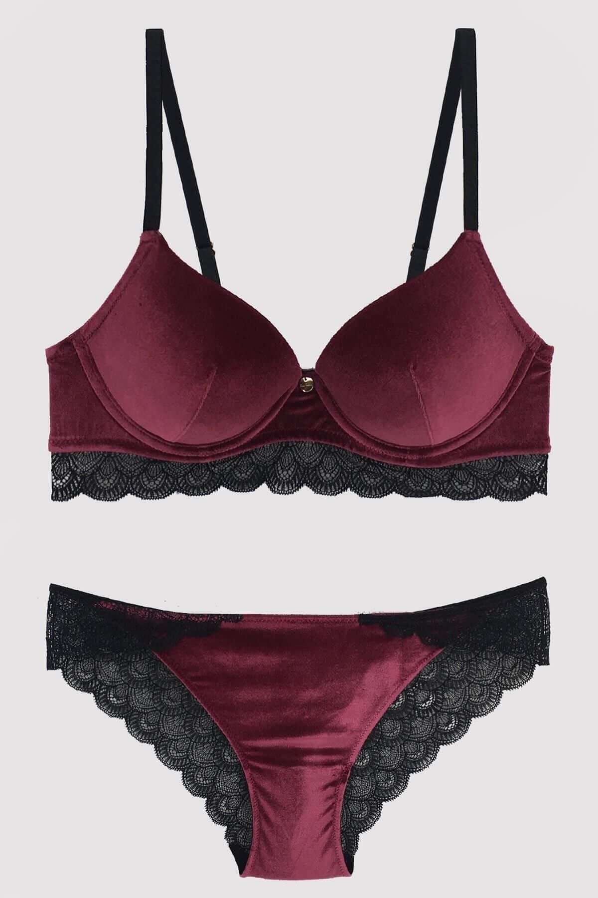 Pierre Cardin Kadife 4765 Rome Soft Destekli Sütyen Takımı