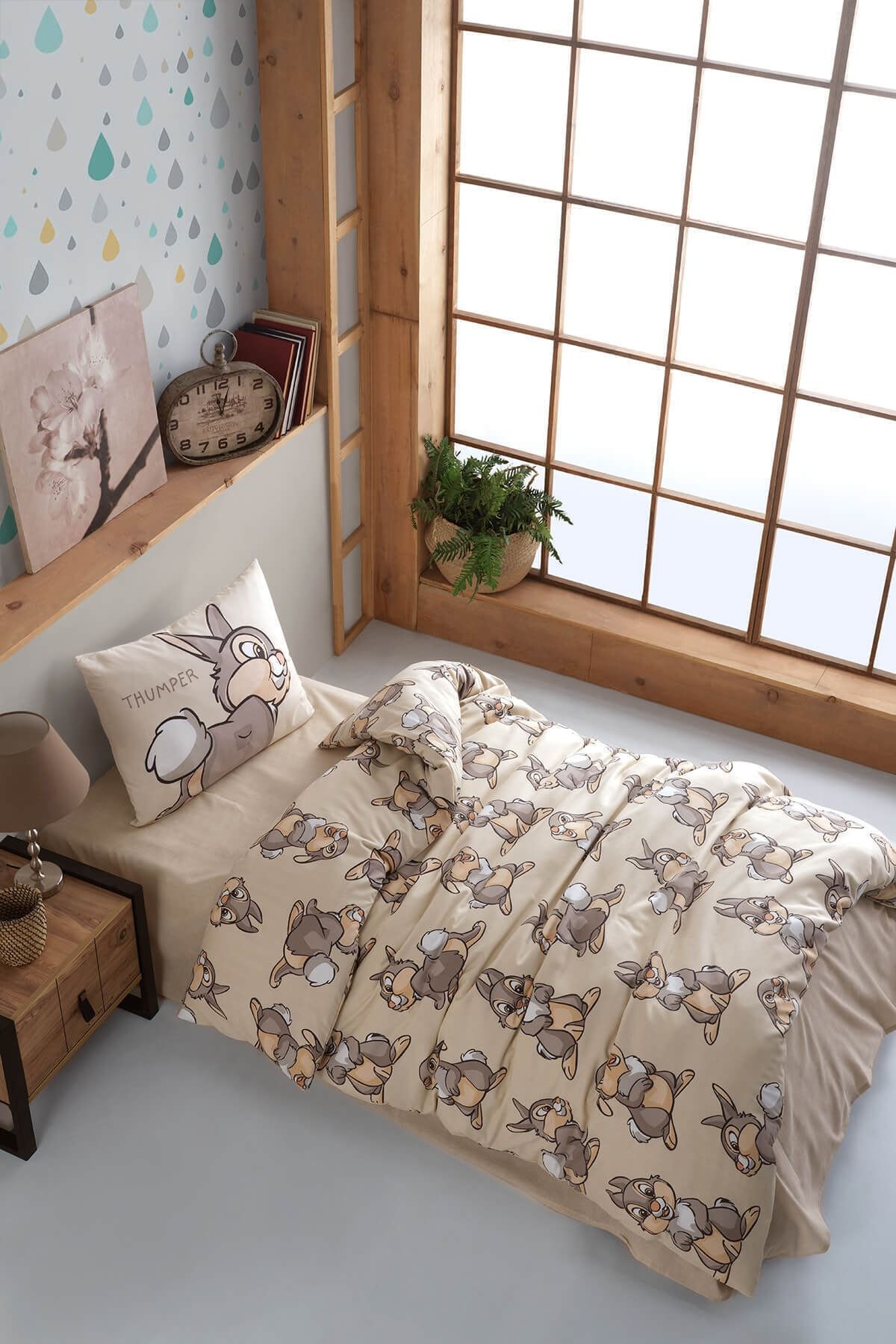 Cotton Touch Ranforce Rabbit Tek Kişilik Nevresim Takımı