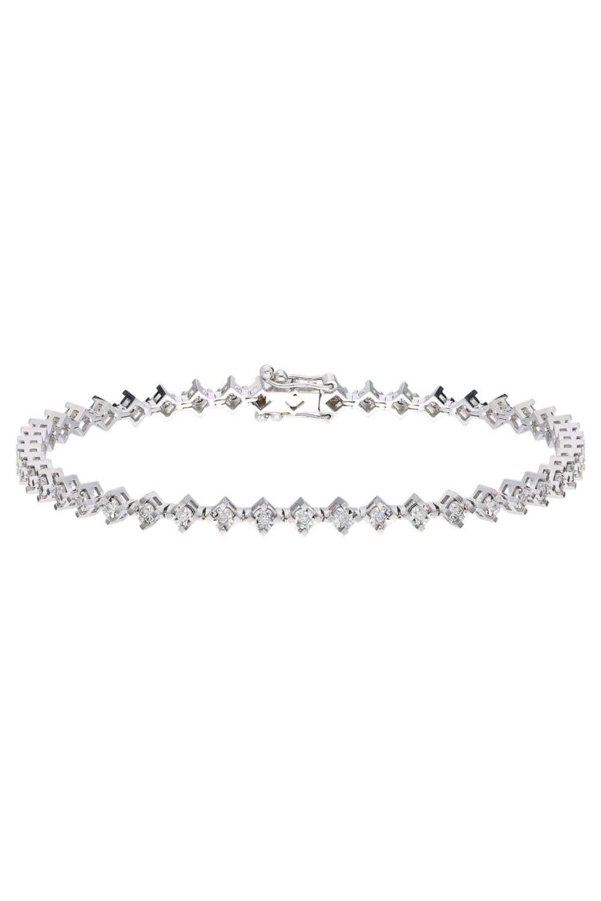 Vav Pırlanta 0,24 Ct 18 Ayar Pırlanta Bileklik
