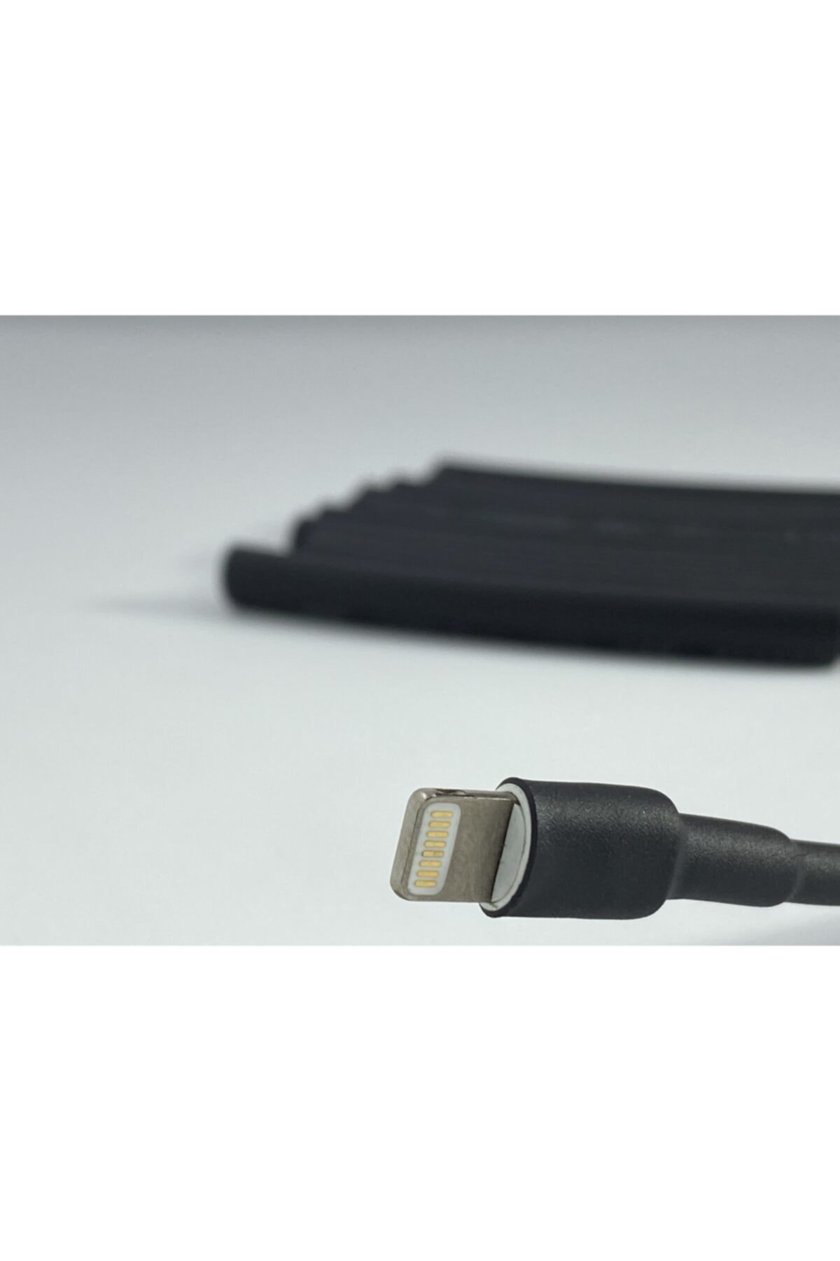 Asian Tech Store Iphone Şarj Kablosu Koruyucu Makaron 10 Adet 6 Cm Siyah