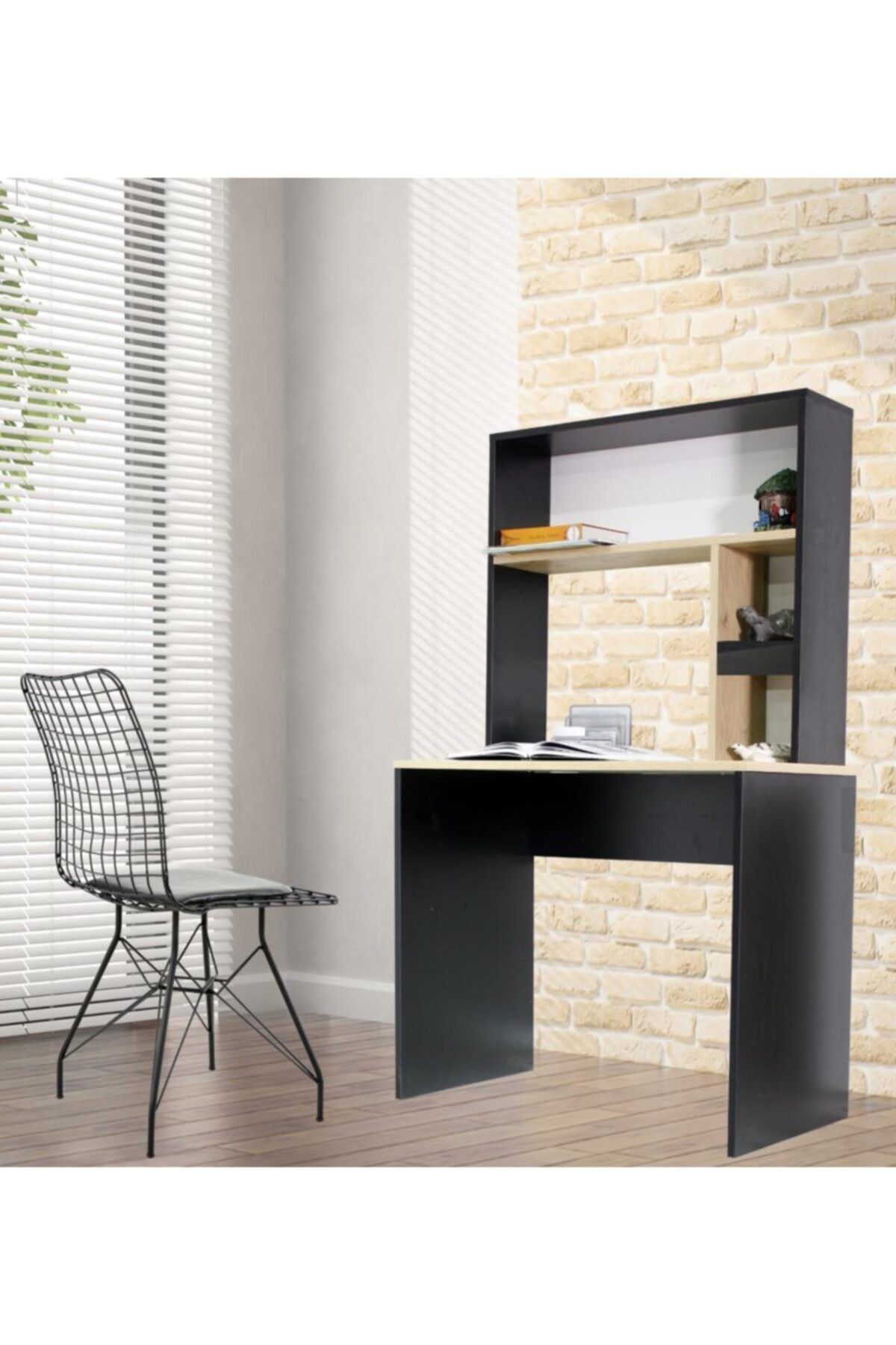 Chic Life Eko-line Raflı Arka Panelli Çalışma Masası
