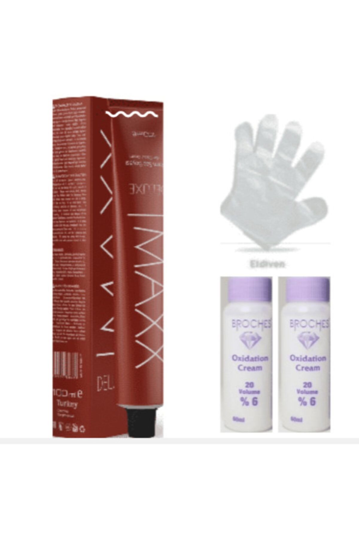 Lilafix Maxx Deluxe 100 Gr Tüp Boya 6/1 Koyu 100 Gr Tüp Boya ,.2 Adet Oksidan,.2 Çift Eldiven