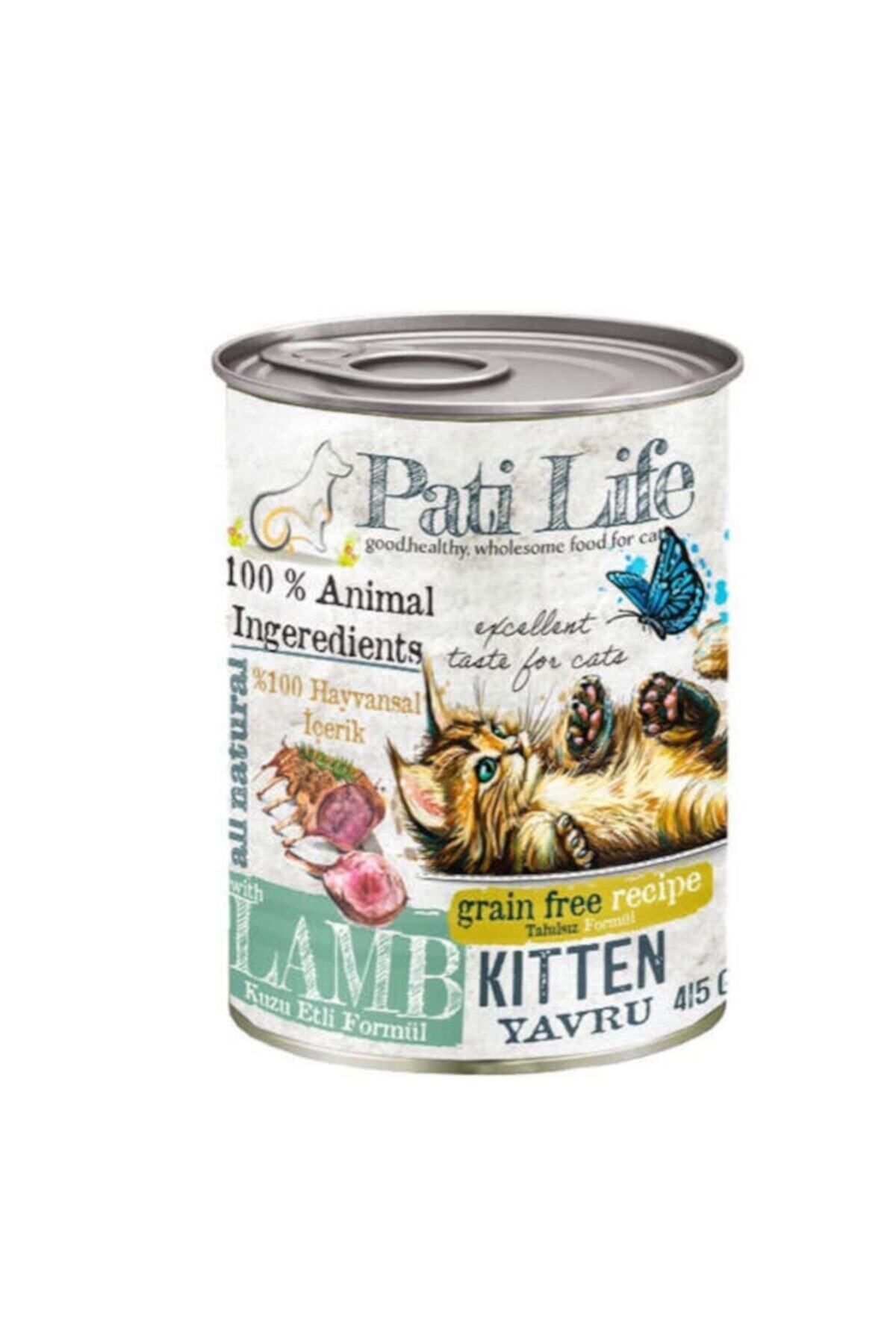 Pati Life Kitten Kuzu Etli Tahılsız Konserve Yavru Kedi Maması 24 X 415 G