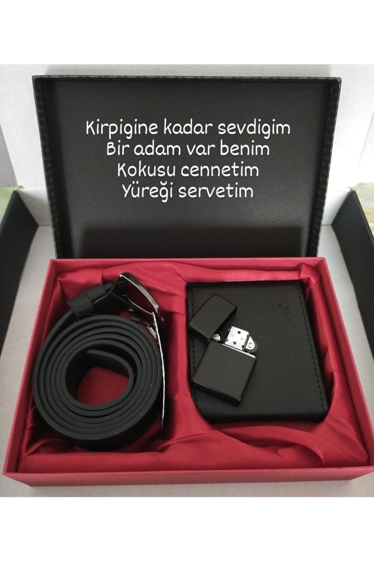 expreshediye Cüzdan Kemer Çakmak Seti