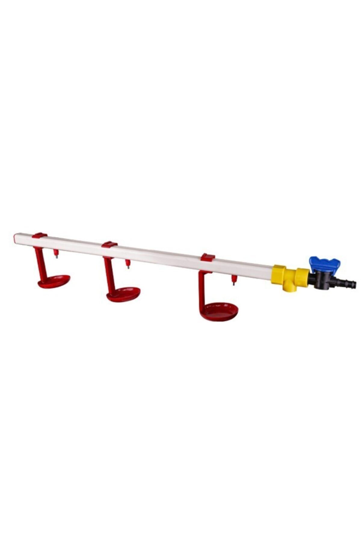 mutlu tavukçuluk Nipel Suluk Sistemi 60 Cm 3 Nipelli Askılı Çanaklı 20 Tavuk Için