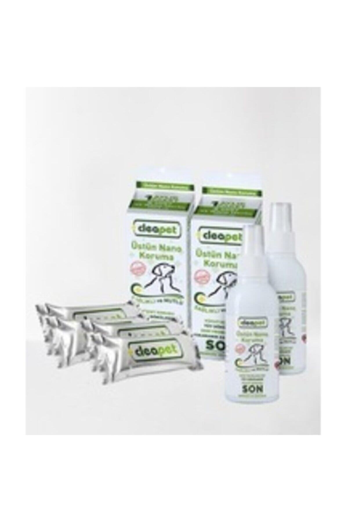 Cleapet Köpek Yoğun Sağlık Paketi 2 Kutu Havlu 4 Adet + 2 Adet 150 ml Nano Sprey