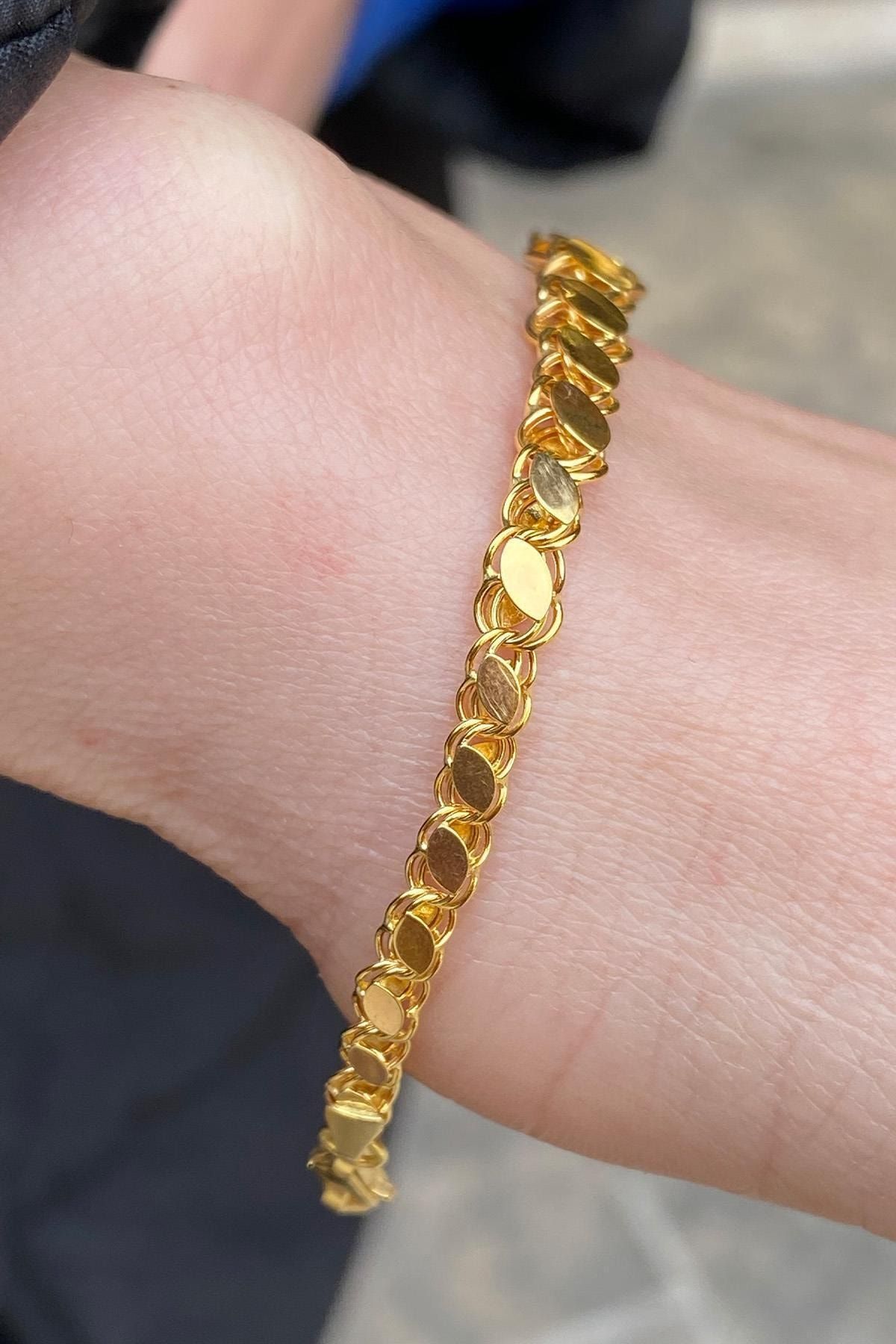 Bayar Gold Altın Süzme Halep Bileklik