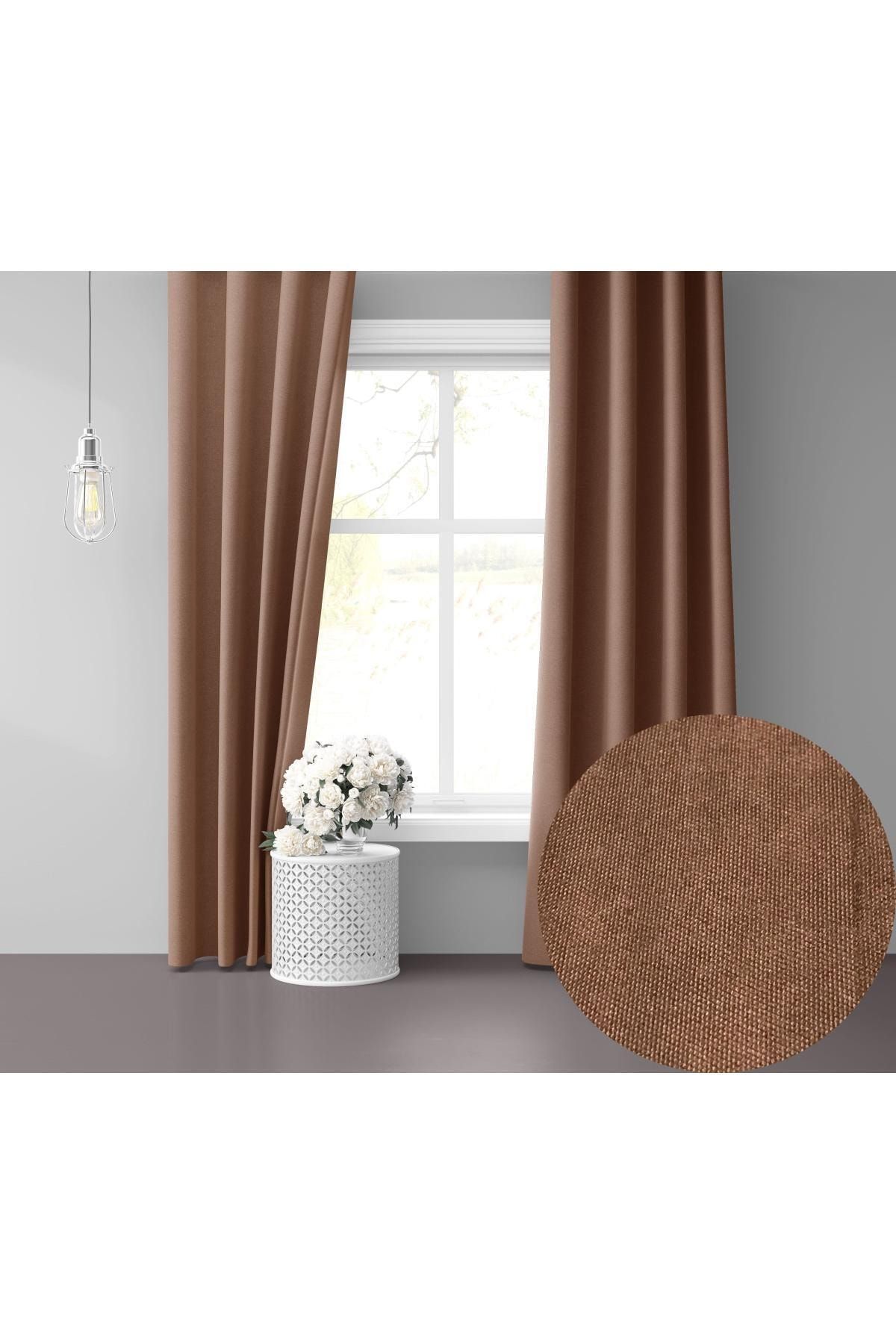 Perle Fon Perde 150x260 Kaşmir Rengi