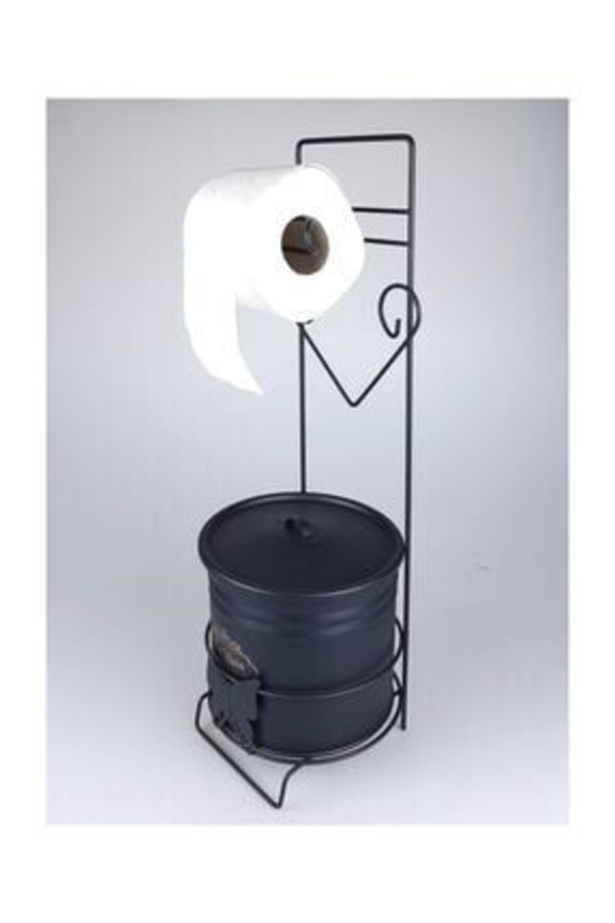 bidolushoping Wc Kağıtlık Çöp Kovalı Ferforje , Tuvalet Kağıtlığı , Banyo Çöp Kovası (küçükboy)