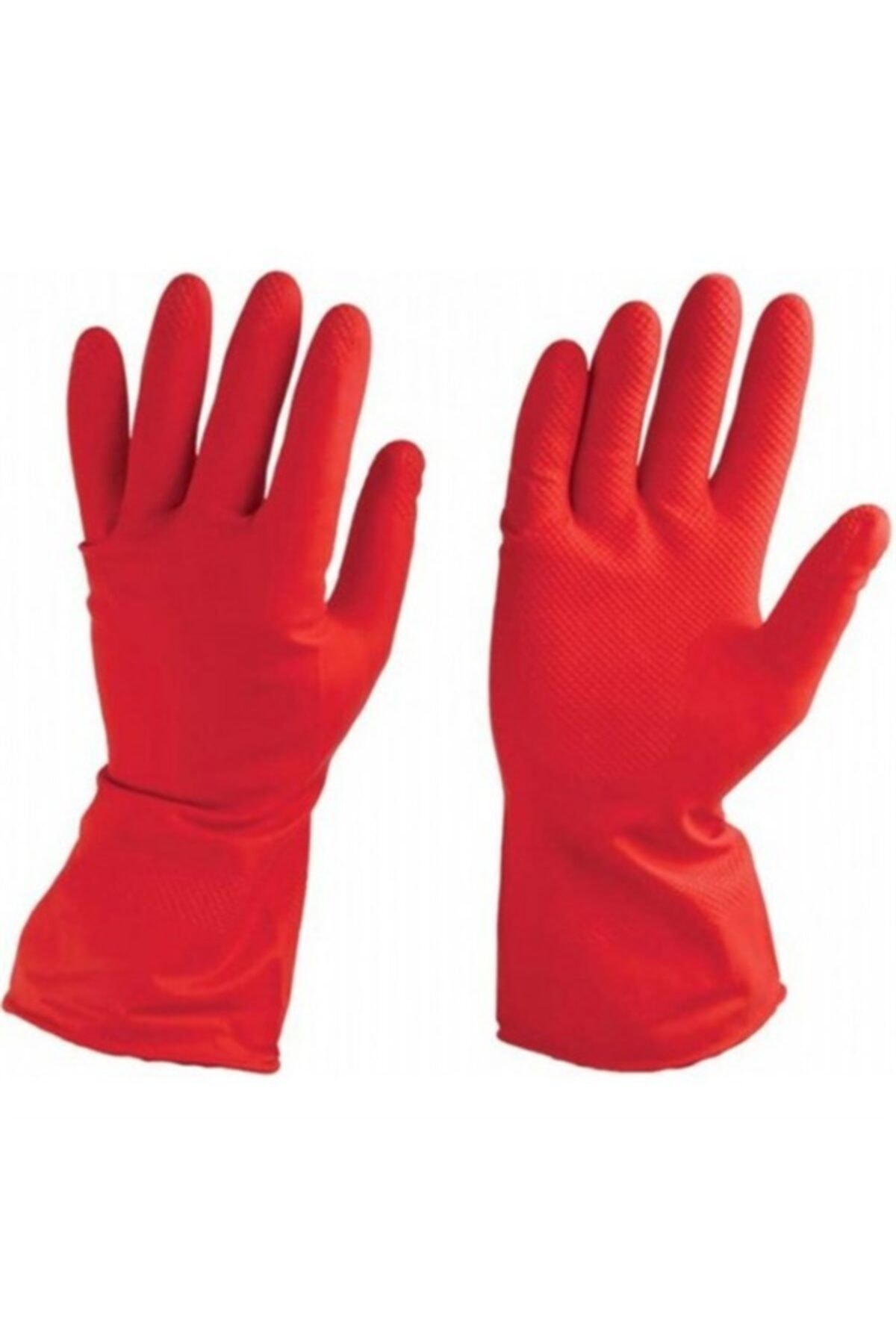EMİRHANNALBUR Lastik Bulaşık Temizlik Ev Işleri Eldiveni No:9 Large