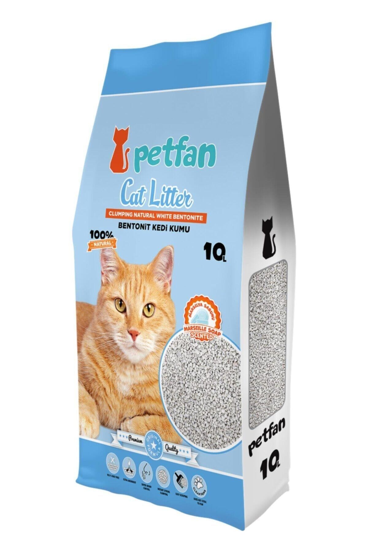 PETFAN 10l Marsılya Sabunu Kokulu Bentonit Kedi Kumu