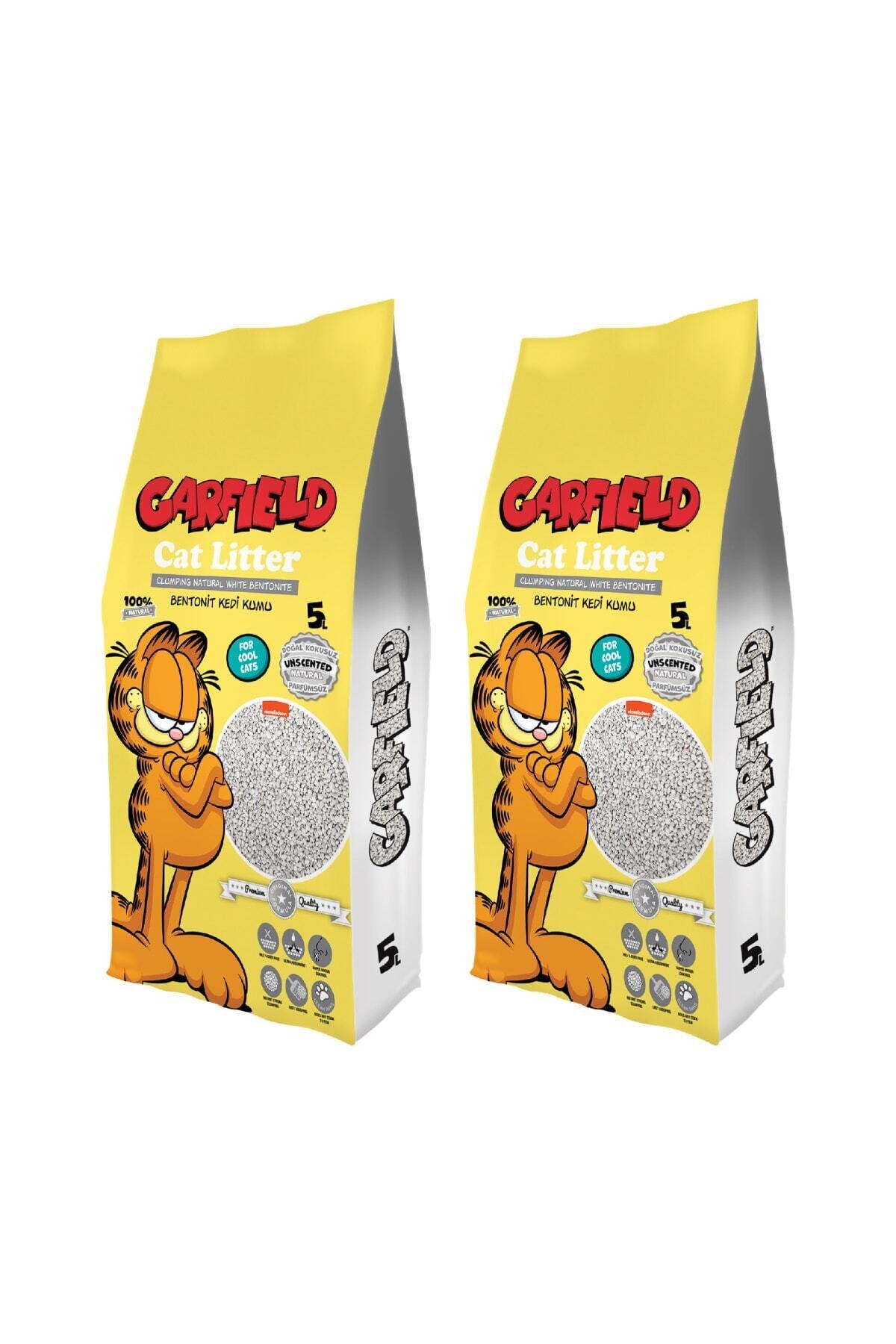 GARFIELD 5l Naturel Doğal Kokusuz Kedi Kumu (2*5l)