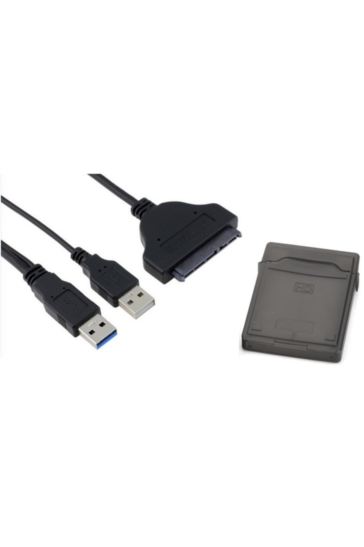 Alfais 4853 Usb 3.0 Sata Kablo Çevirici Dönüştürücü Hdd Hardisk Kablosu Kutu
