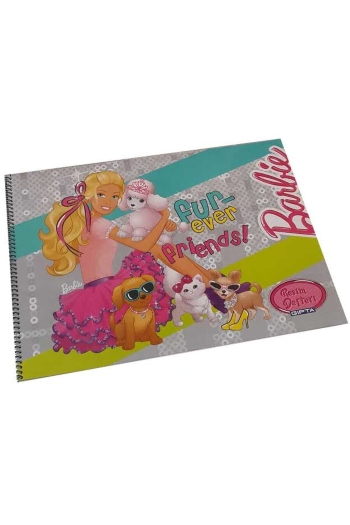 Gıpta Barbie Spiralli Resim Defteri 25x35 Cm 15 Yaprak