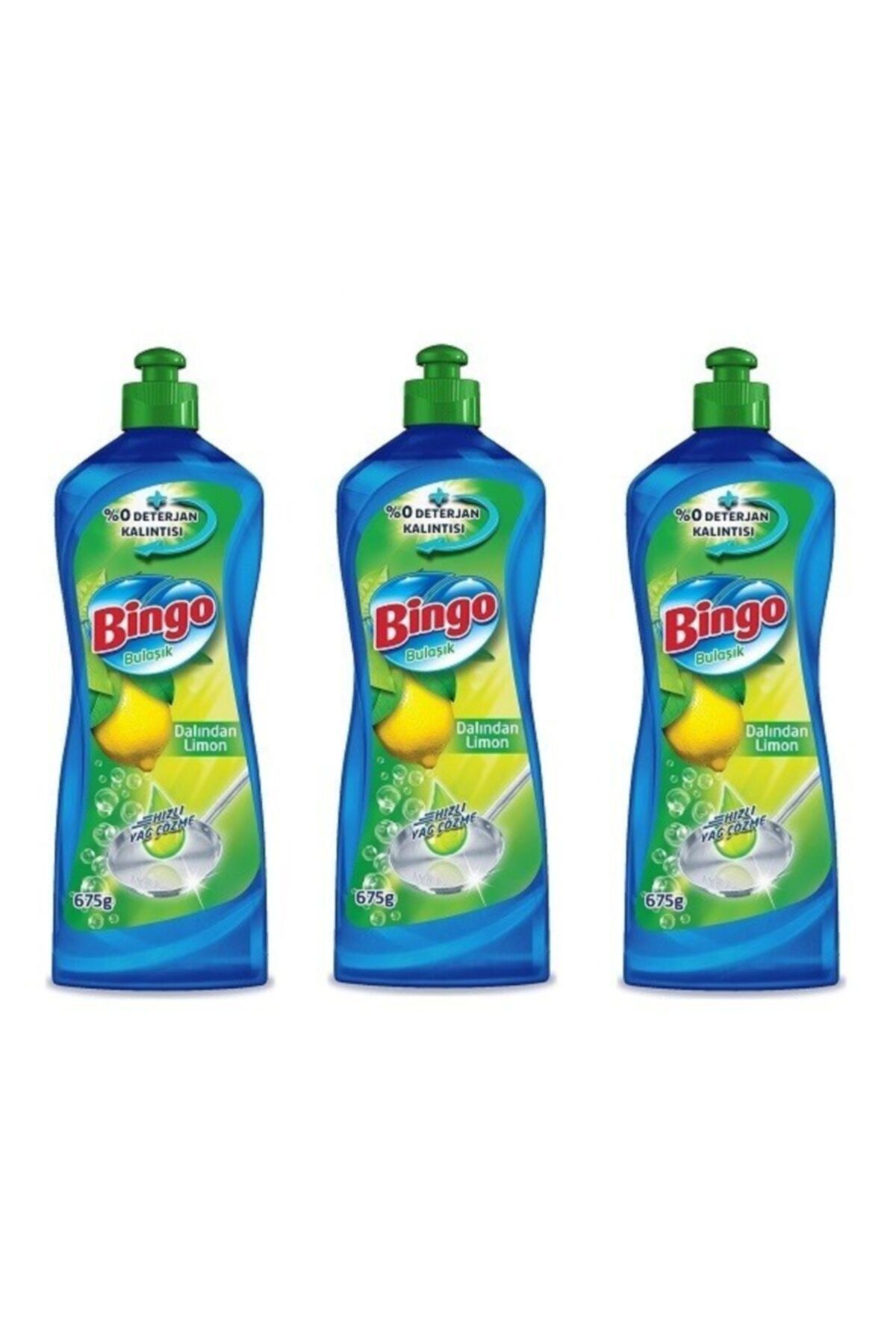 Bingo Bulaşık Deterjanı Dalından Limon 675 ml X 3 Adet