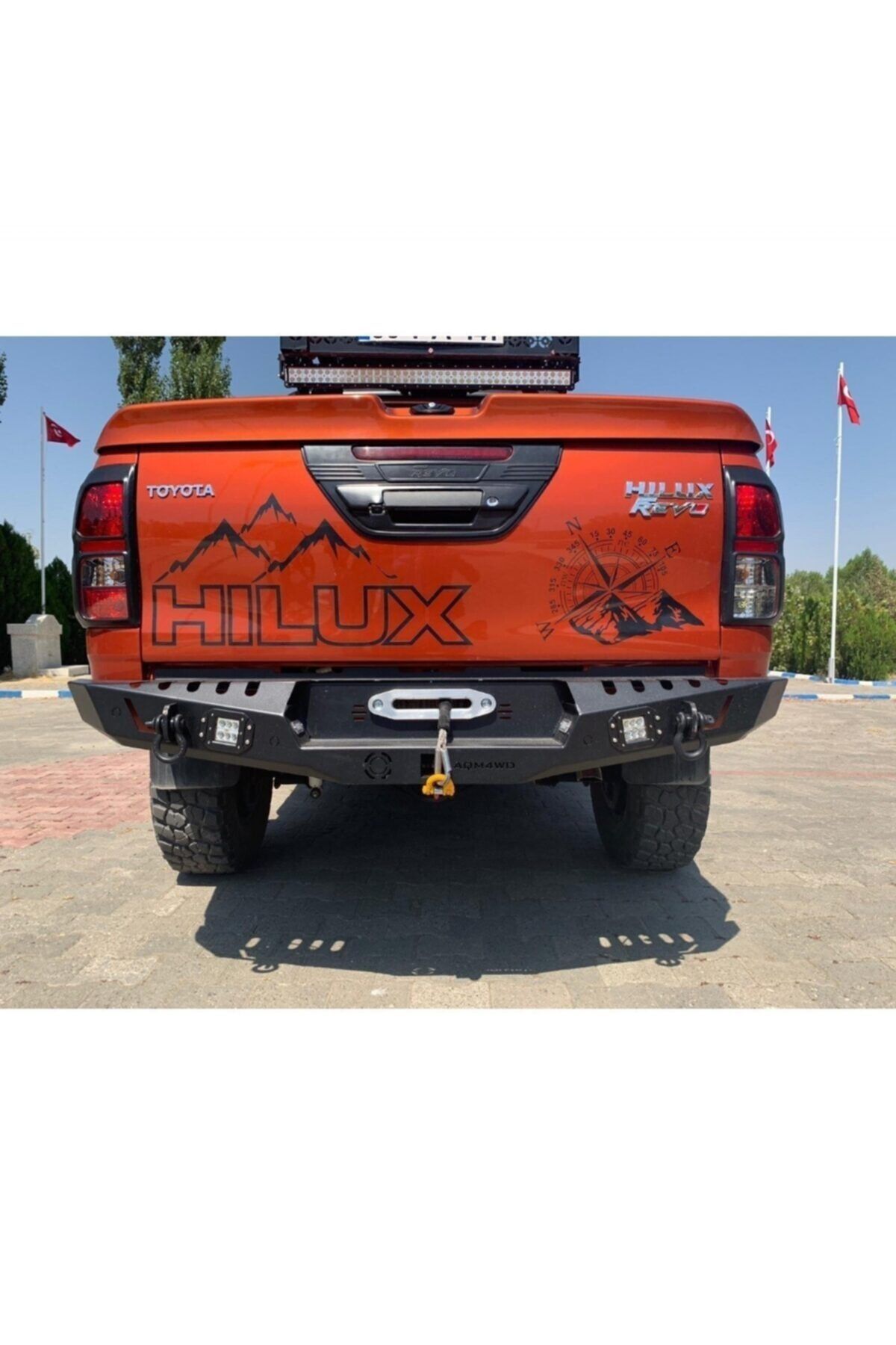 toyota hilux aqm4wd arka celik tampon 2015 2019 fiyati yorumlari trendyol
