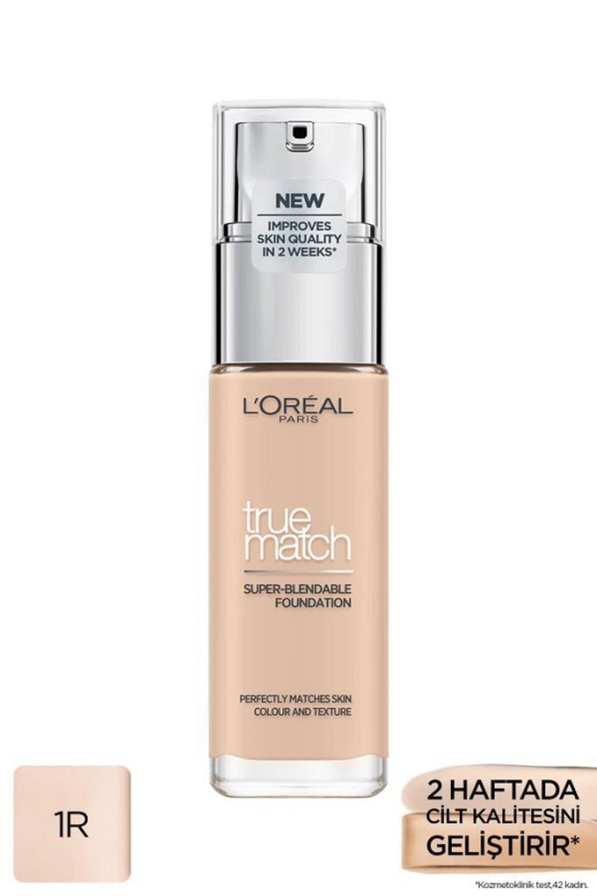 L'Oreal Paris True Match Bakım Yapan Fondöten 1R ROSE IVORY