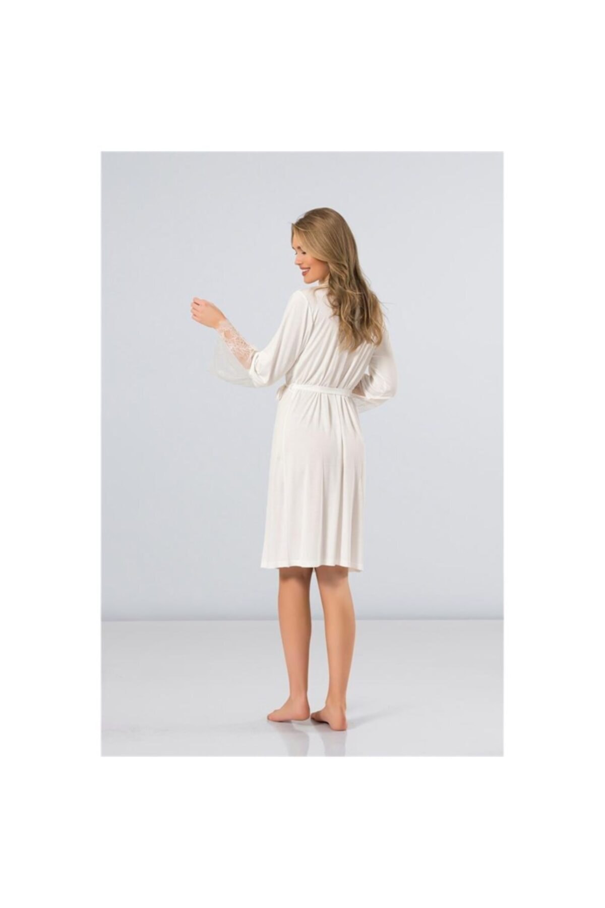 TÜREN Dantelli Sabahlık - 3281