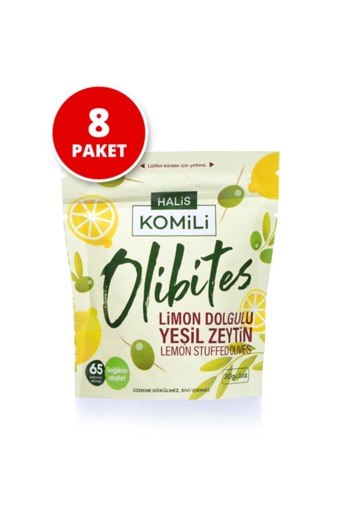Komili Olibites Limon Dolgulu Yeşil Zeytin 8x30g