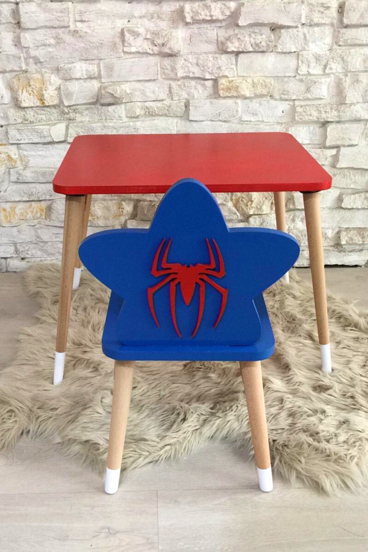 GO BABY Spıderman Model Masa Sandalye