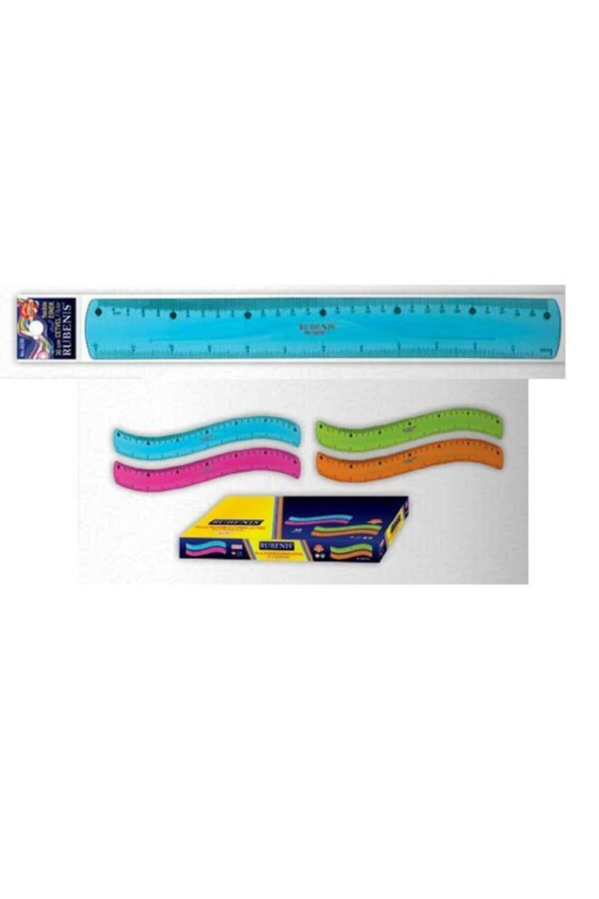 Rubenis Flexible Esnek Silikonlu (kırılmaz) Cetvel 30 Cm
