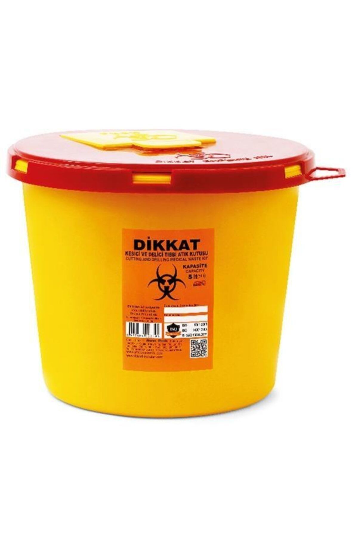 ÇELİKPENÇE Enfekte Atık Kutusu 5 Lt 10 Adet