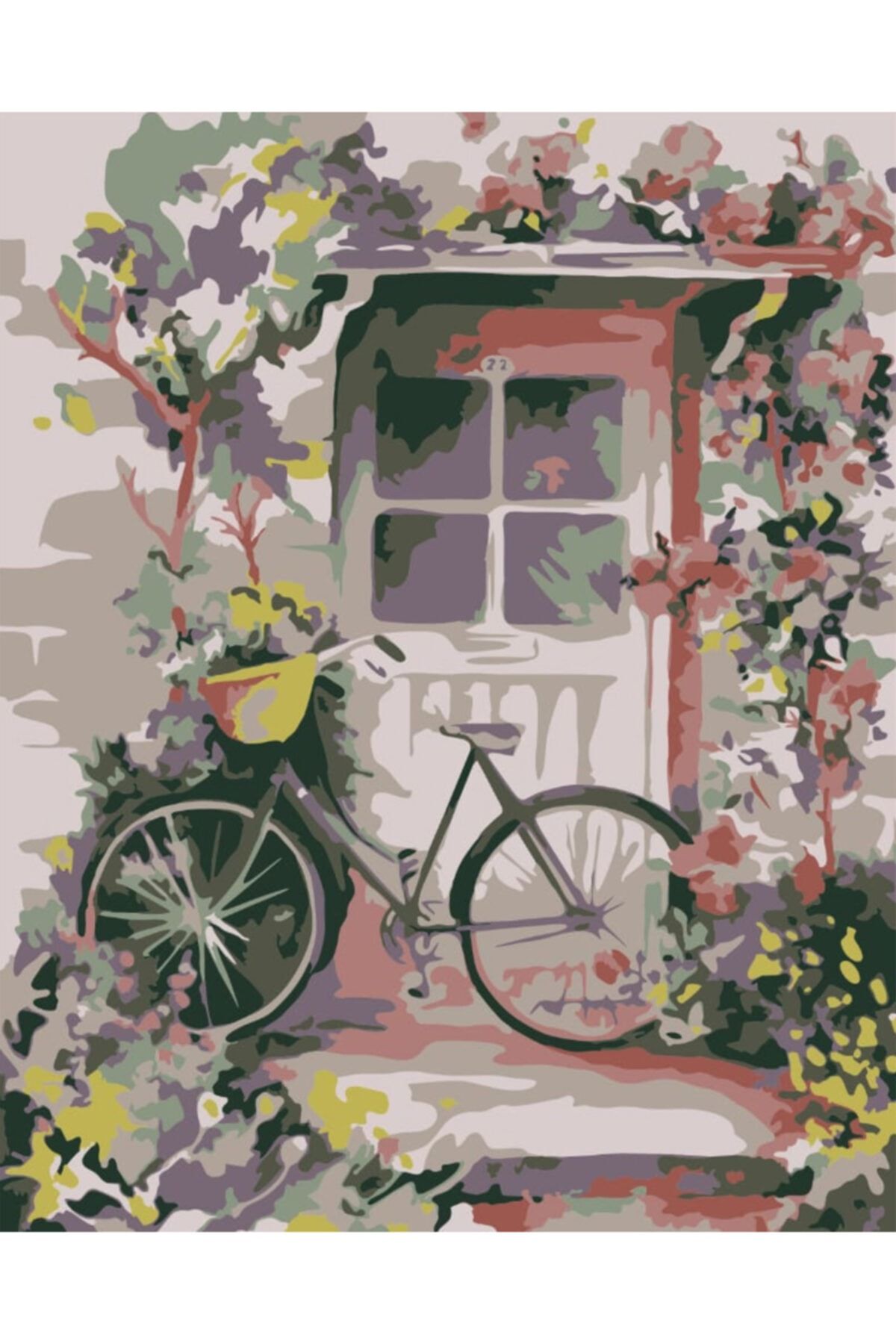 hobi24 Sayılarla Boyama Seti Numaralı Tablo Boyama 40x50cm - Bisiklet