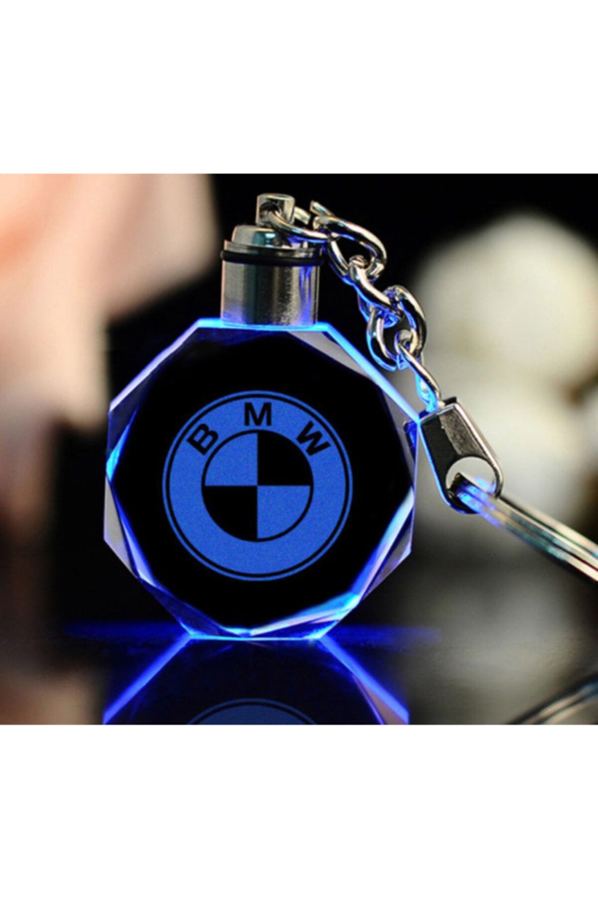 idealaksesuar Bmw Işıklı Anahtarlık 2021 Yılının Popüler Ürünü Şık Car Keychain Oto Araba Motor Şık Aksesuar