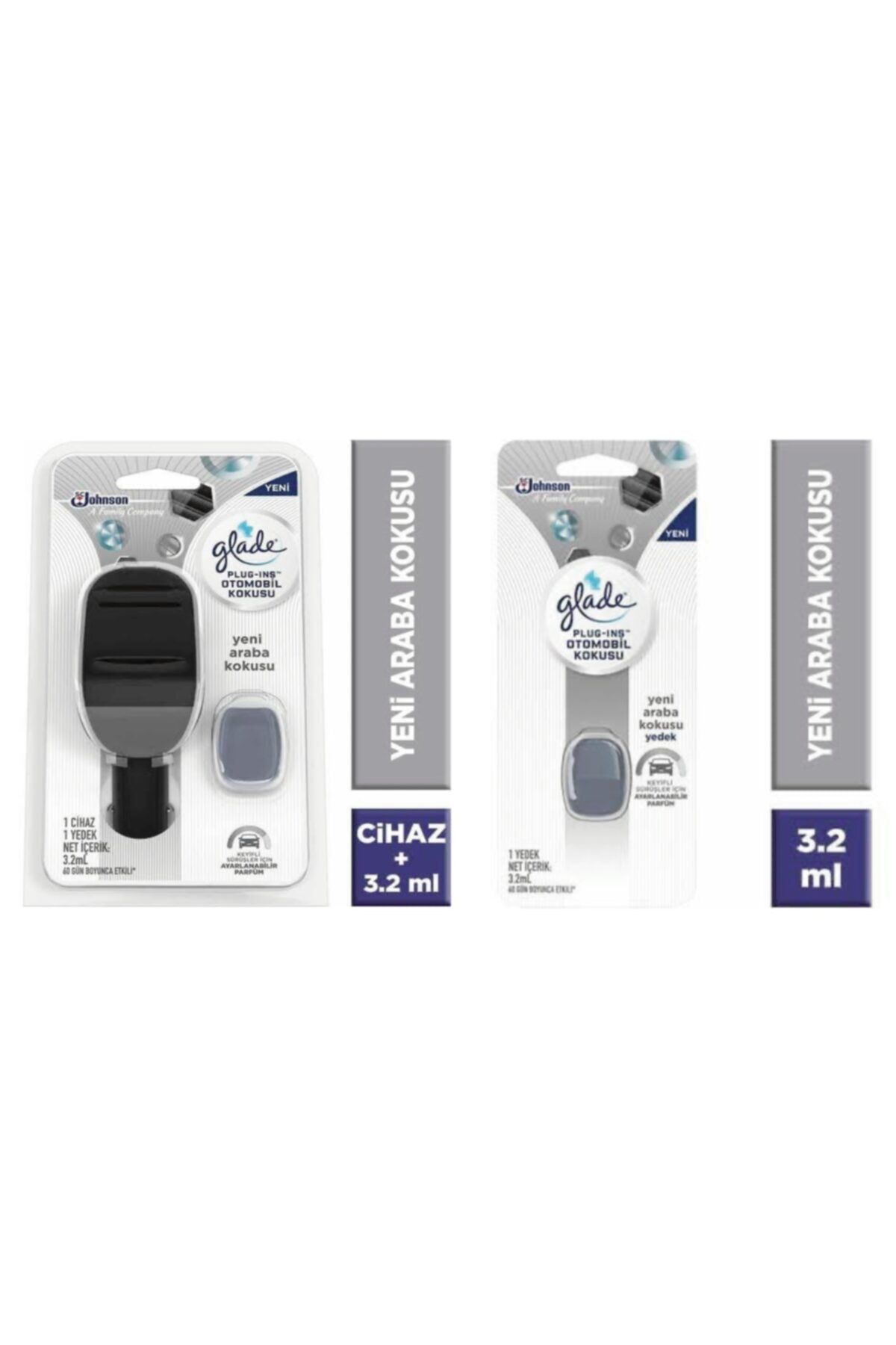 Glade Plug-ıns Yeni Araba Kokusu 1 Cihaz + 2 Yedek Koku