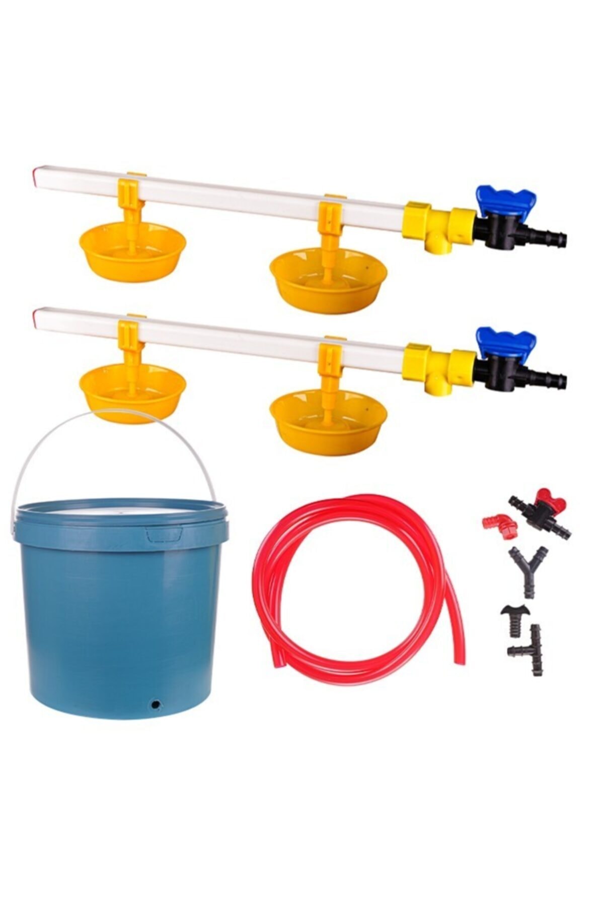 mutlu tavukçuluk Nipel Hindi Suluğu 4 Nipelli Yaylı Çanaklı 30 Hindi Set-34