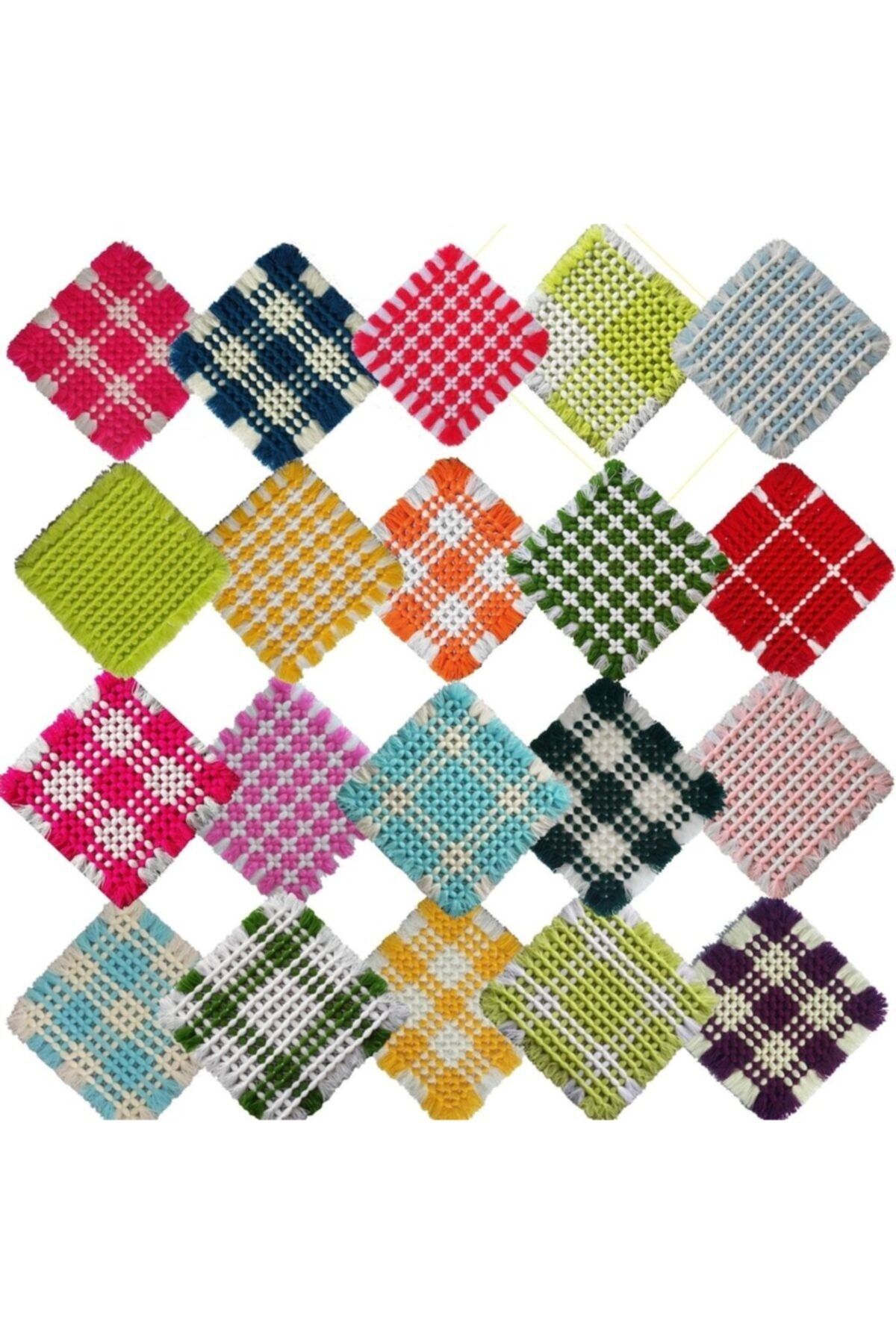 Göçmen Tuhafiye El Örgüsü Banyo Lifi -kese 29x29 Cm- Çeyizlik (20 Adet)