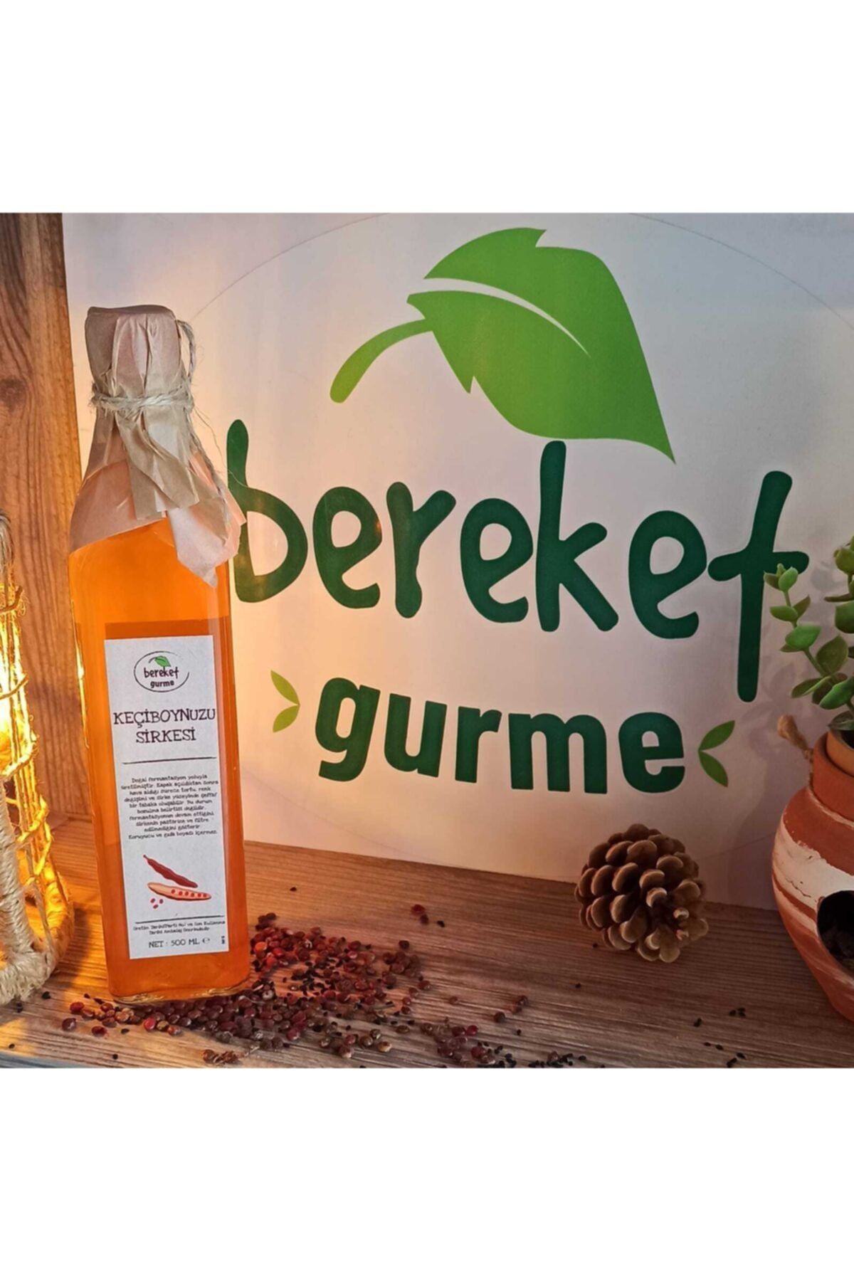 BEREKET GURME Bereketgurme Keçiboynuzu Sirkesi Doğal Fermente 500 Ml