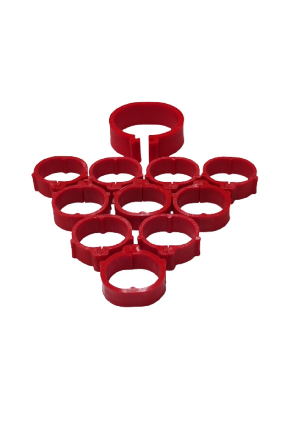 mutlu tavukçuluk Tavuk Bileziği 27 Mm 10 Lu Pk. Kırmızı